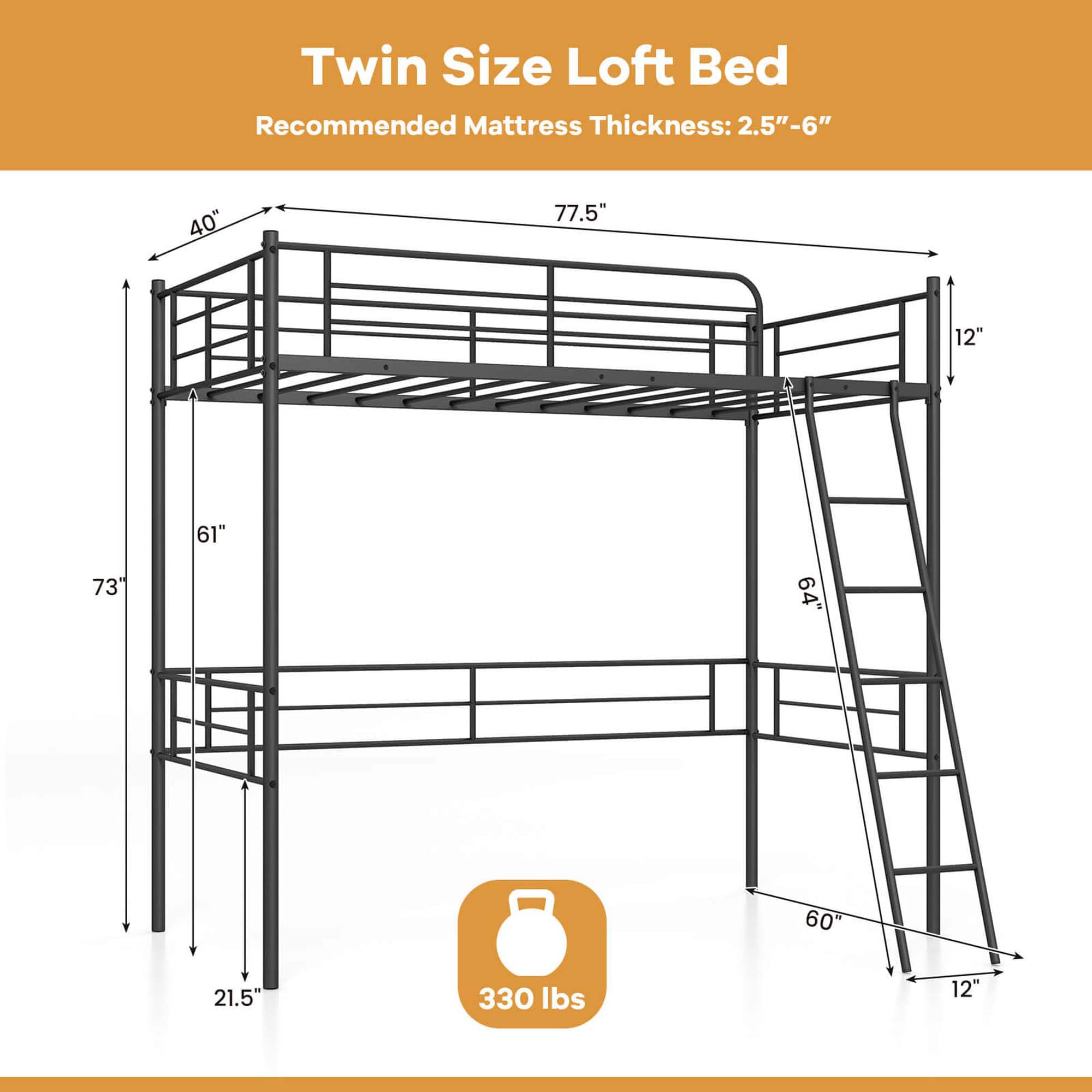 Costway HCST04092 Bunk-Beds - View #2