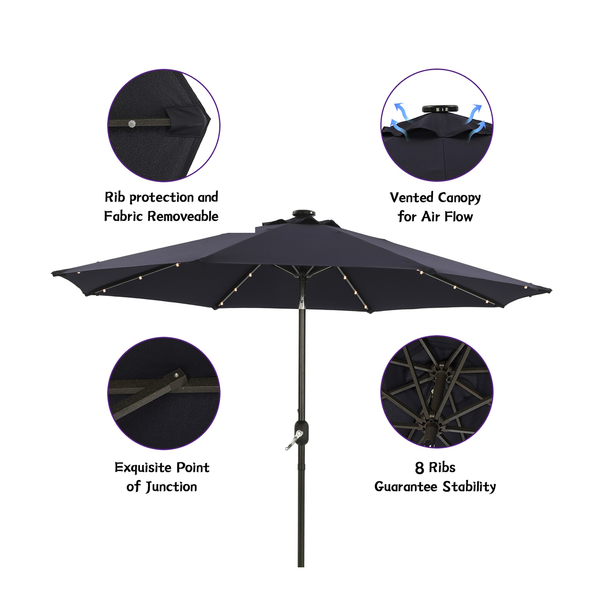 CASAINC WF-SM-LED048NY Umbrellas-2 - View #4