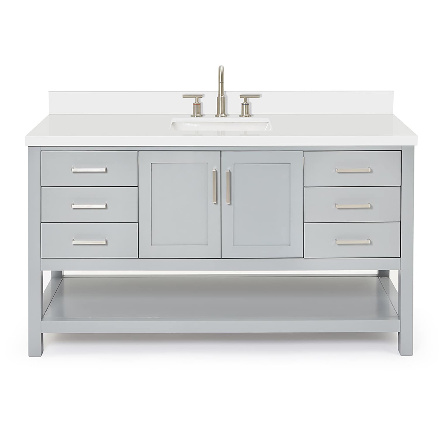 ARIEL S061SWQRVOGRY Bath-Vanity-Combo - View #2