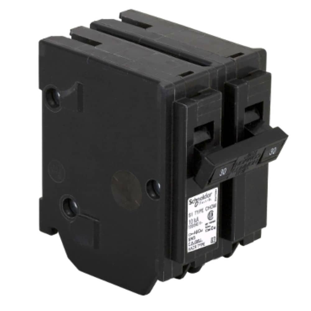 Square D Homeline 30Amp 2Pole Standard Trip Circuit Breaker in the