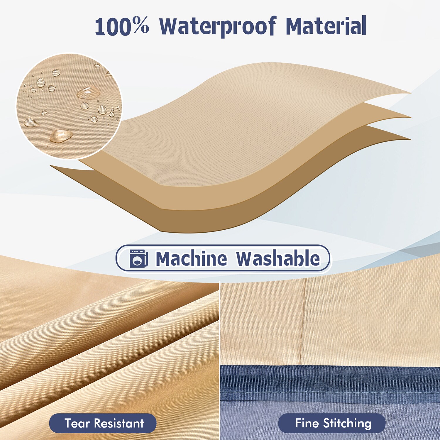 WELLFOR TDJ10783 Patio-Furniture-Covers - View #3