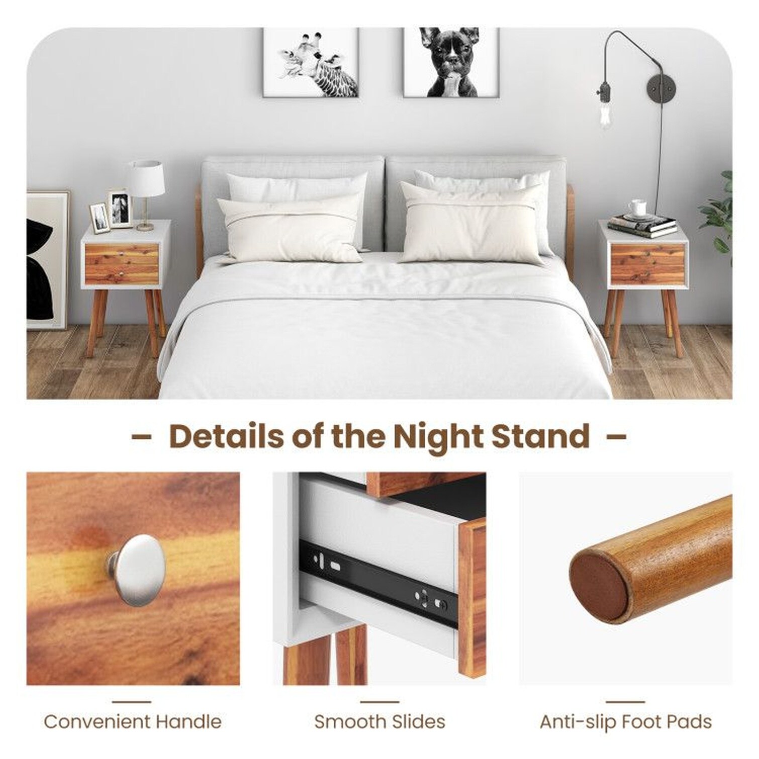 BBabe B2HIBLV5QGGC nightstands - View #3