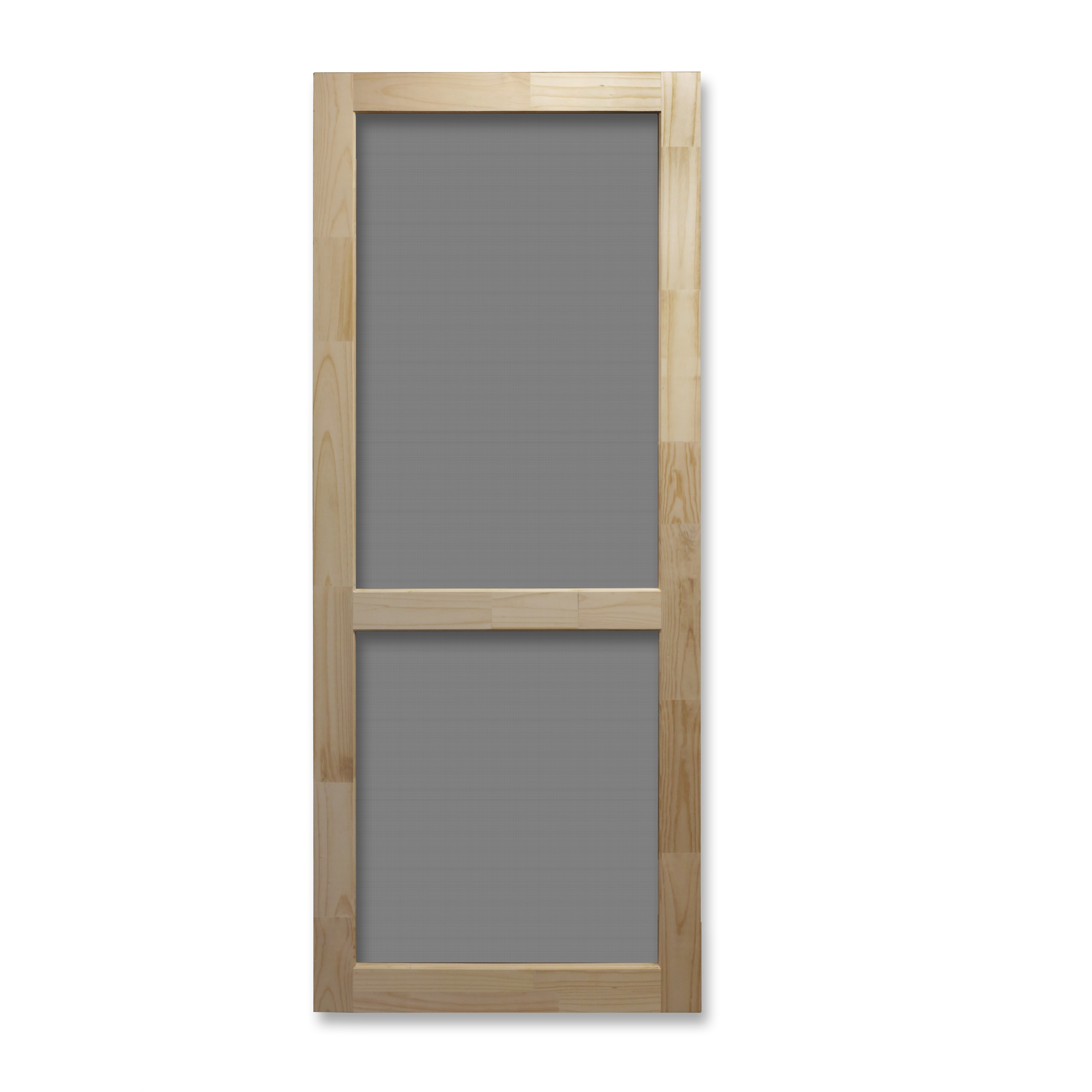 ReliaBilt 36-in X 80-in Brown Wood Hinged Single Bar Screen Door In The ...