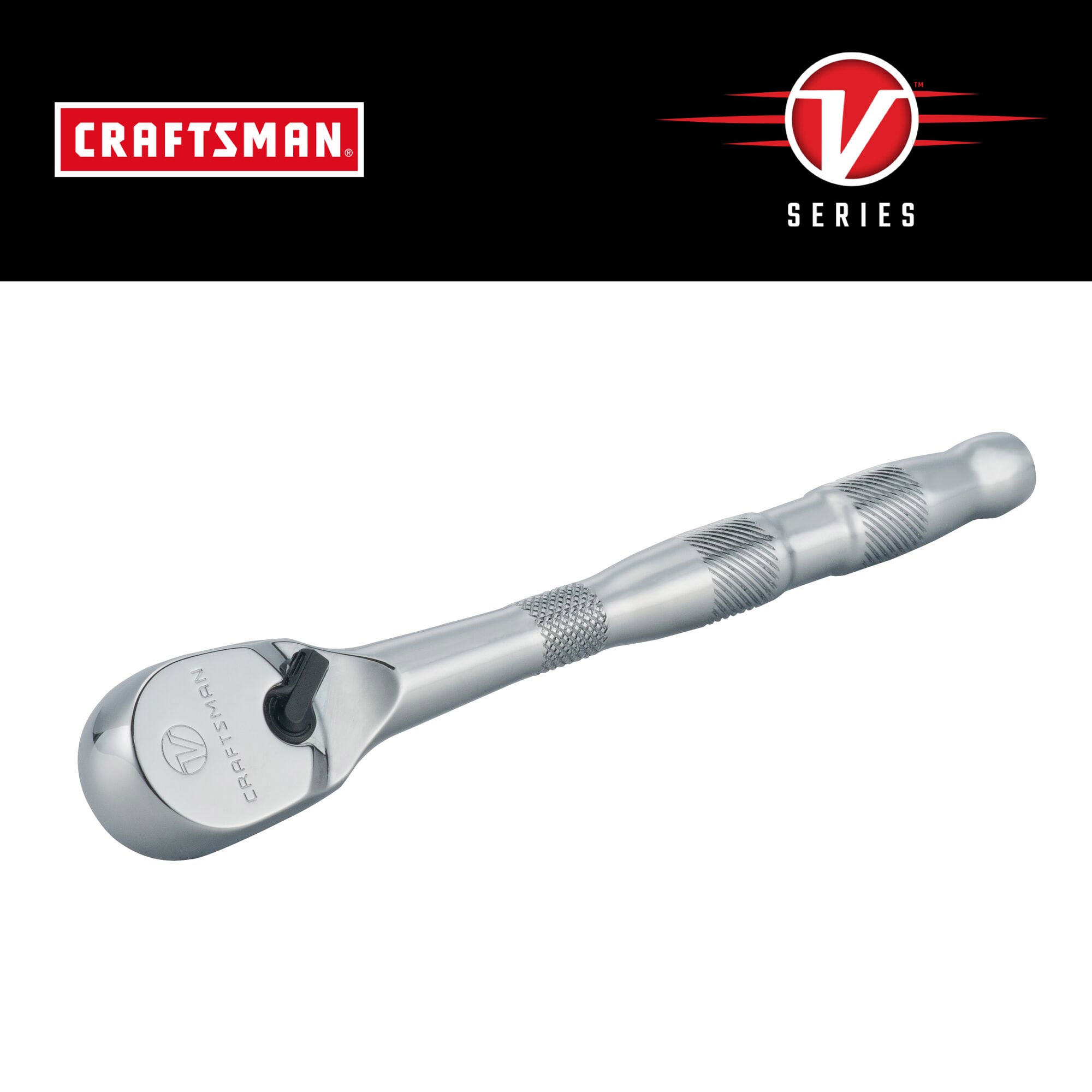 CRAFTSMAN V-Series 96-Tooth 3/8-in Drive Comfort Grip Handle
