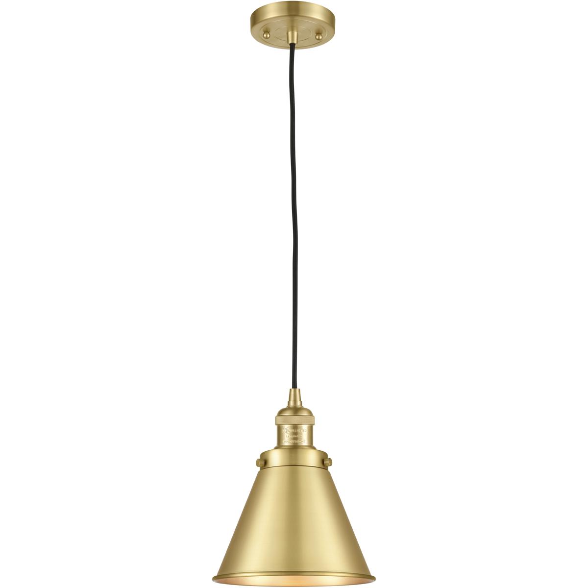 Innovations Lighting 201C-SG-M13-SG 201C-SG-M13-SG Franklin Restoration Appalachian Satin Gold