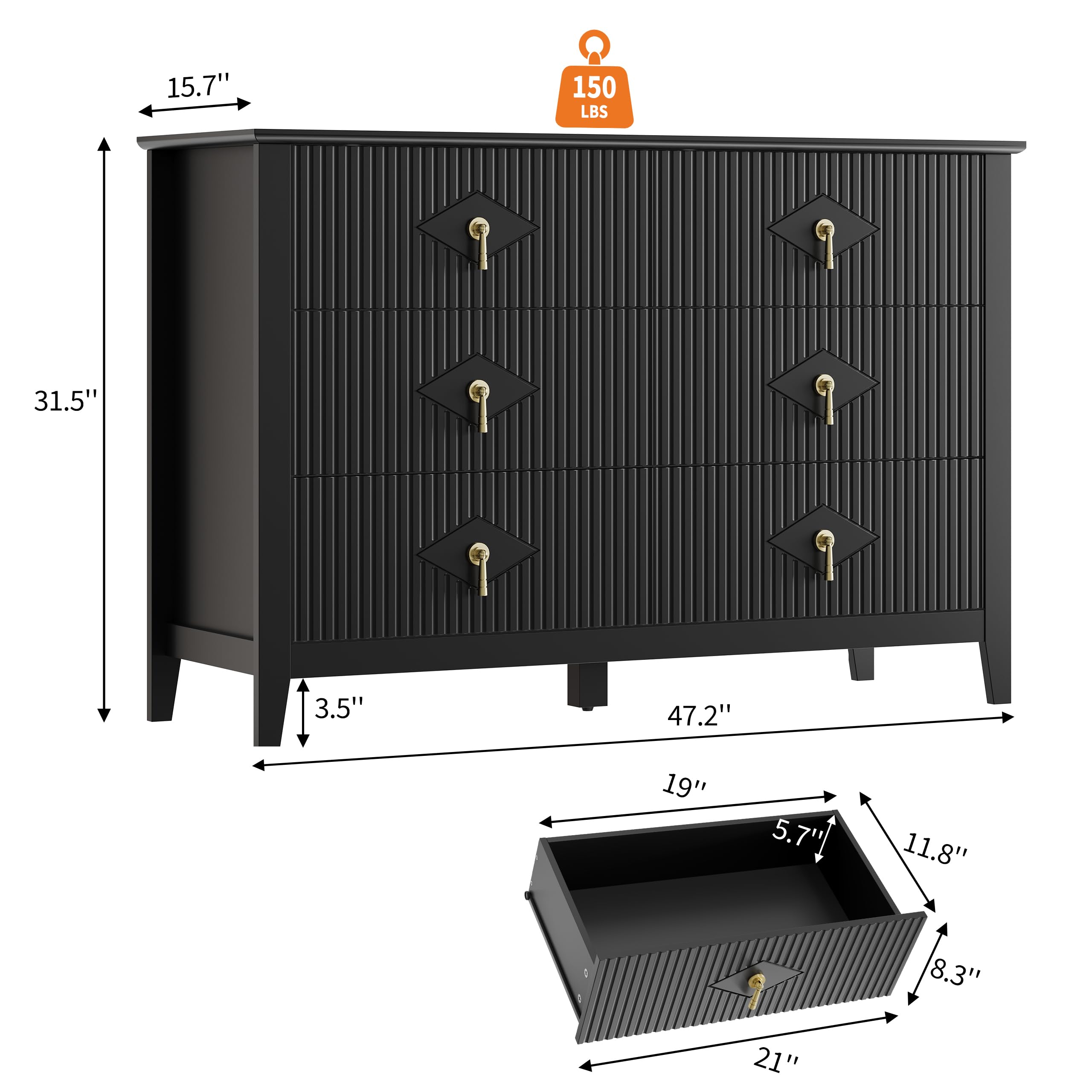 Garvee LHL-PTH-337YPVNE dressers - View #2