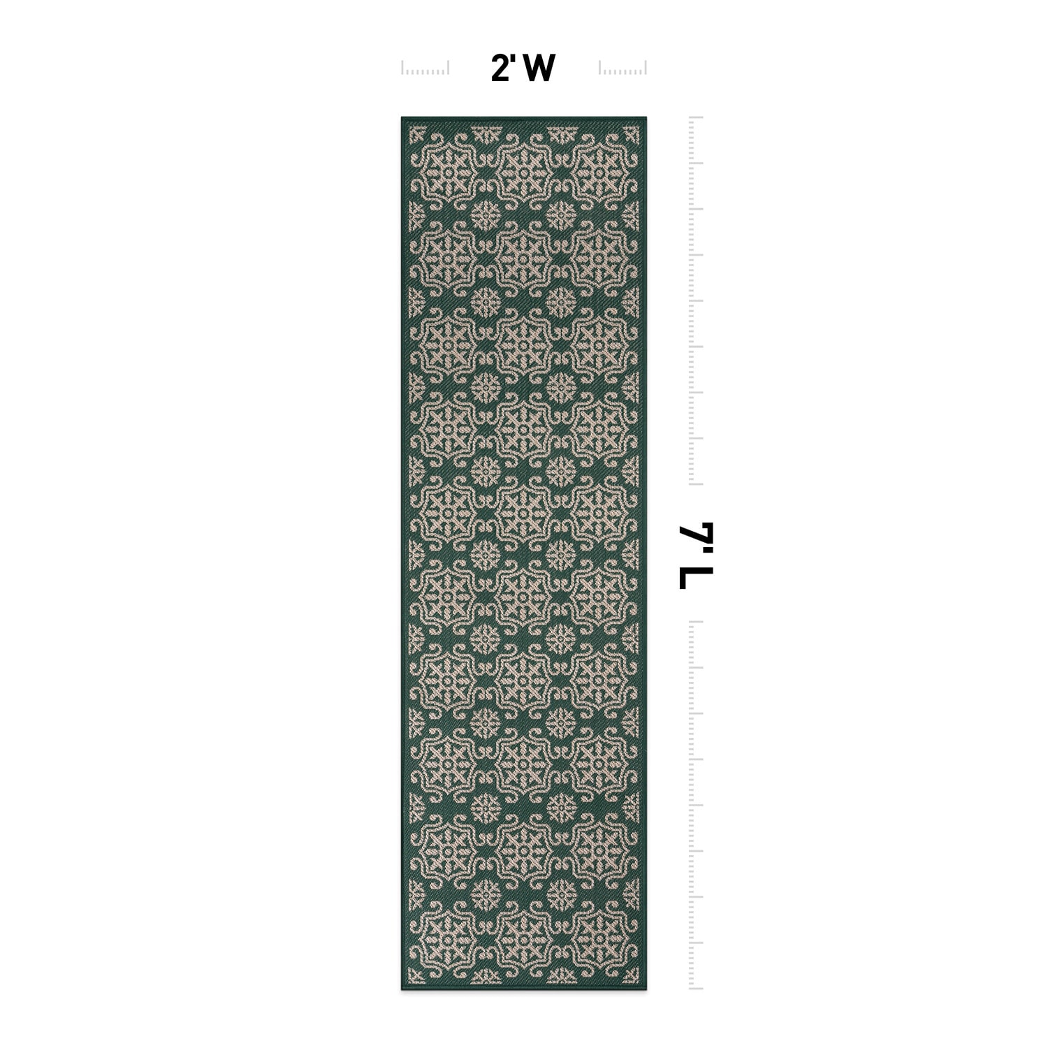 World Rug Gallery 119GREEN2X7 rugs - View #3