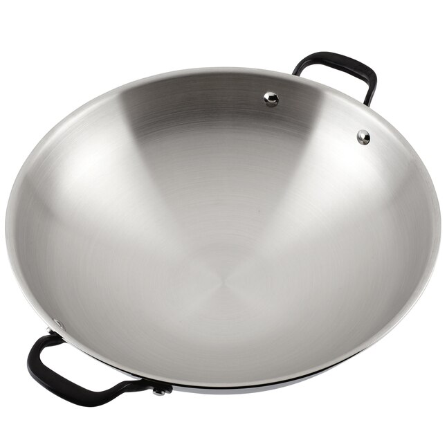 stimuleren Mainstream Beïnvloeden KitchenAid 5-Ply Clad 15-in Stainless Steel Wok in the Cooking Pans &  Skillets department at Lowes.com