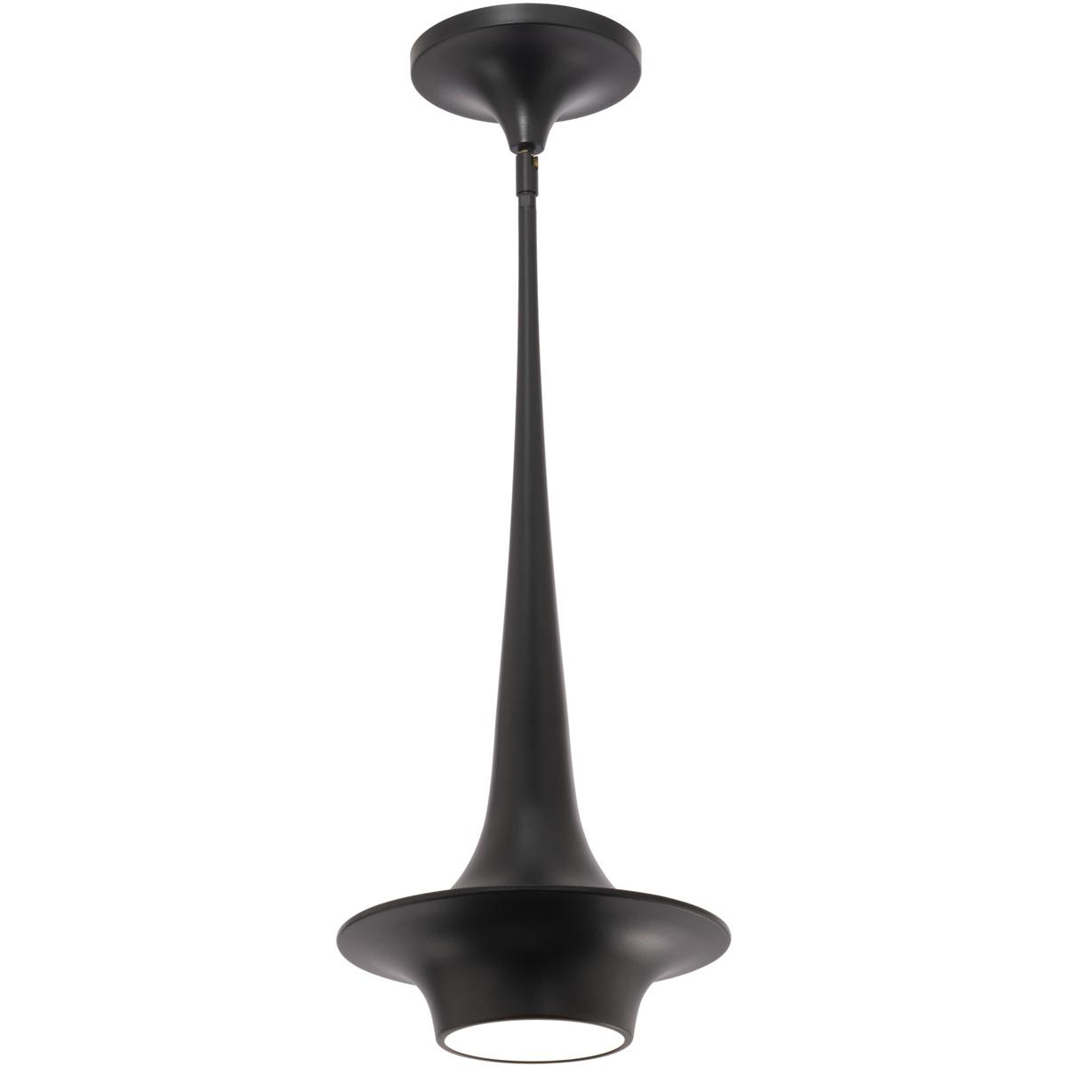  PD-20324-BK Hugo 1 Light 1013 inch Black Mini Pendant Ceiling Light