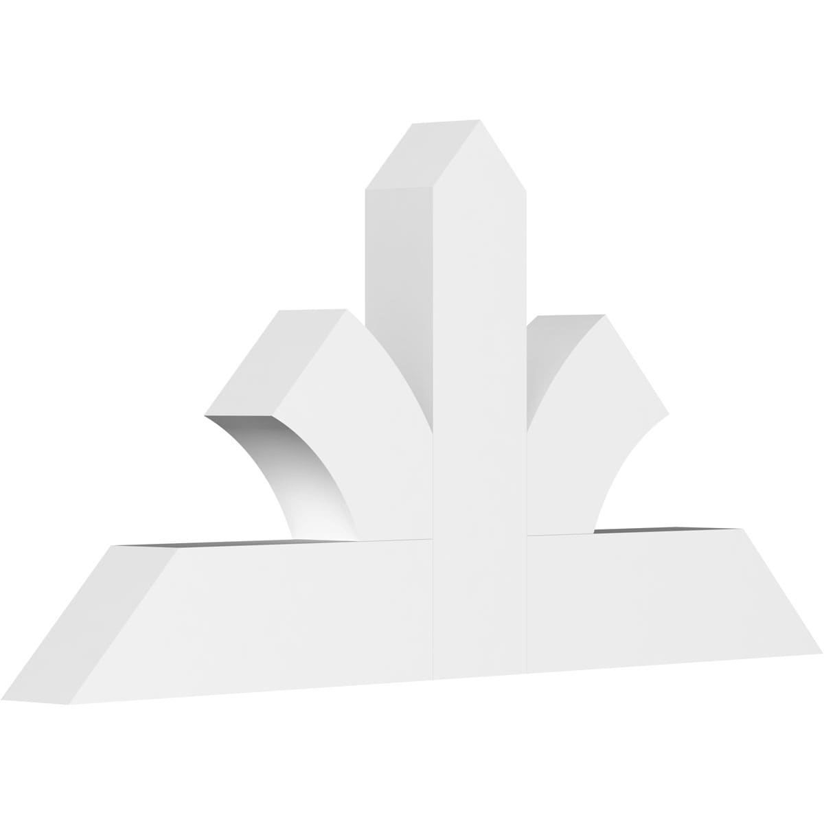 Ekena Millwork GBP048X24X0406RIC00 Richland White PVC Gable bracket