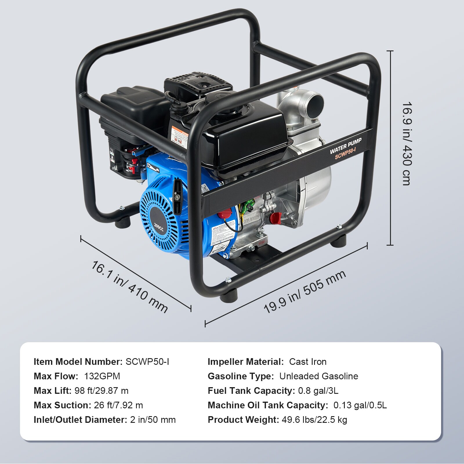 VEVOR SCFDJQDBKZJ206520V0 pumps - View #7
