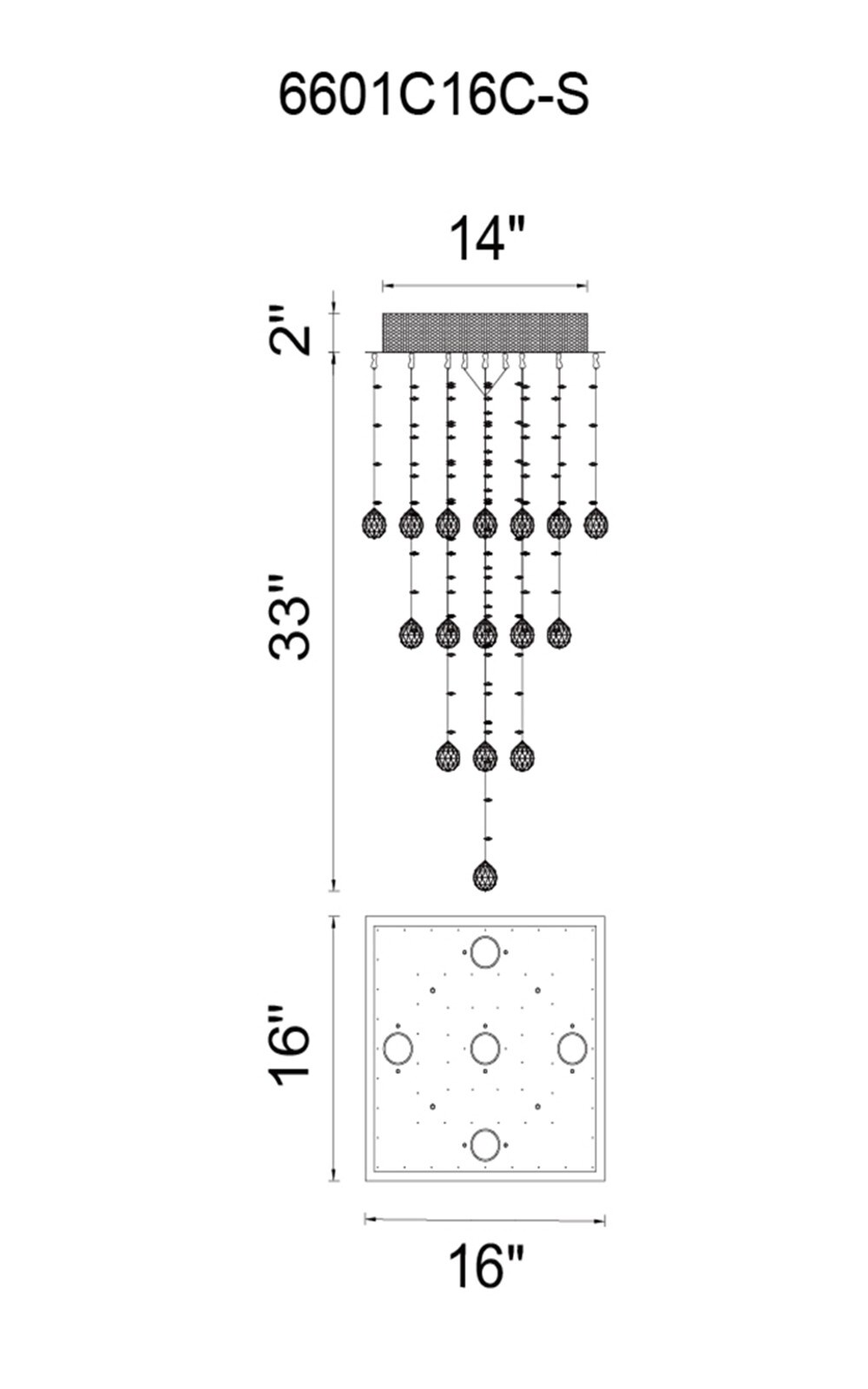 CWI Lighting 6601C16C-S flushmounts - View #4