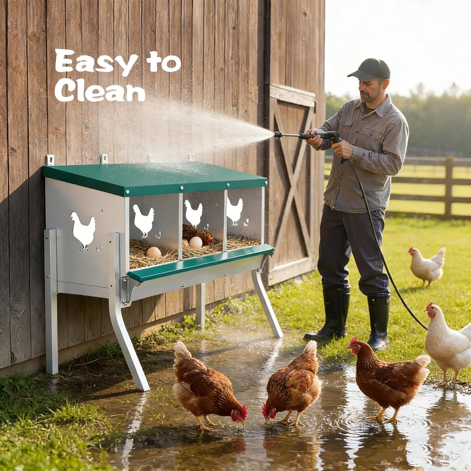 GarveeLife 33HJK73DCBN Chicken-Coops-Rabbit-Hutches - View #5