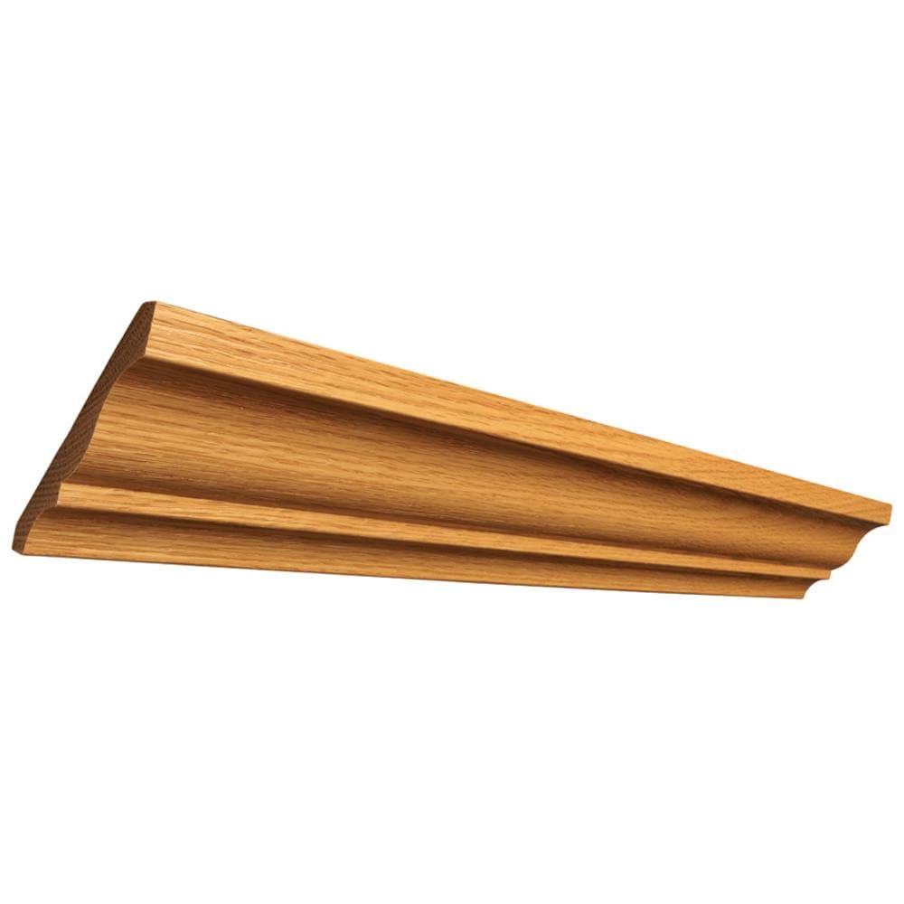 RELIABILT 51 8 OAKGO Colonial 3-1/4-in x 8-ft Red oak Stained Wood 51 Crown Moulding