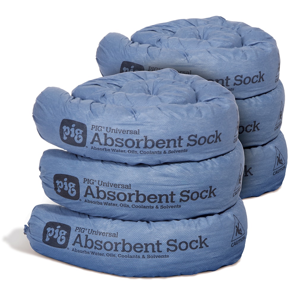 Absorbs Up to 5 Gallons New Pig Emergency Flood Preparedness Kit Hurricane Absorbent Socks Made for Water Emergencies 