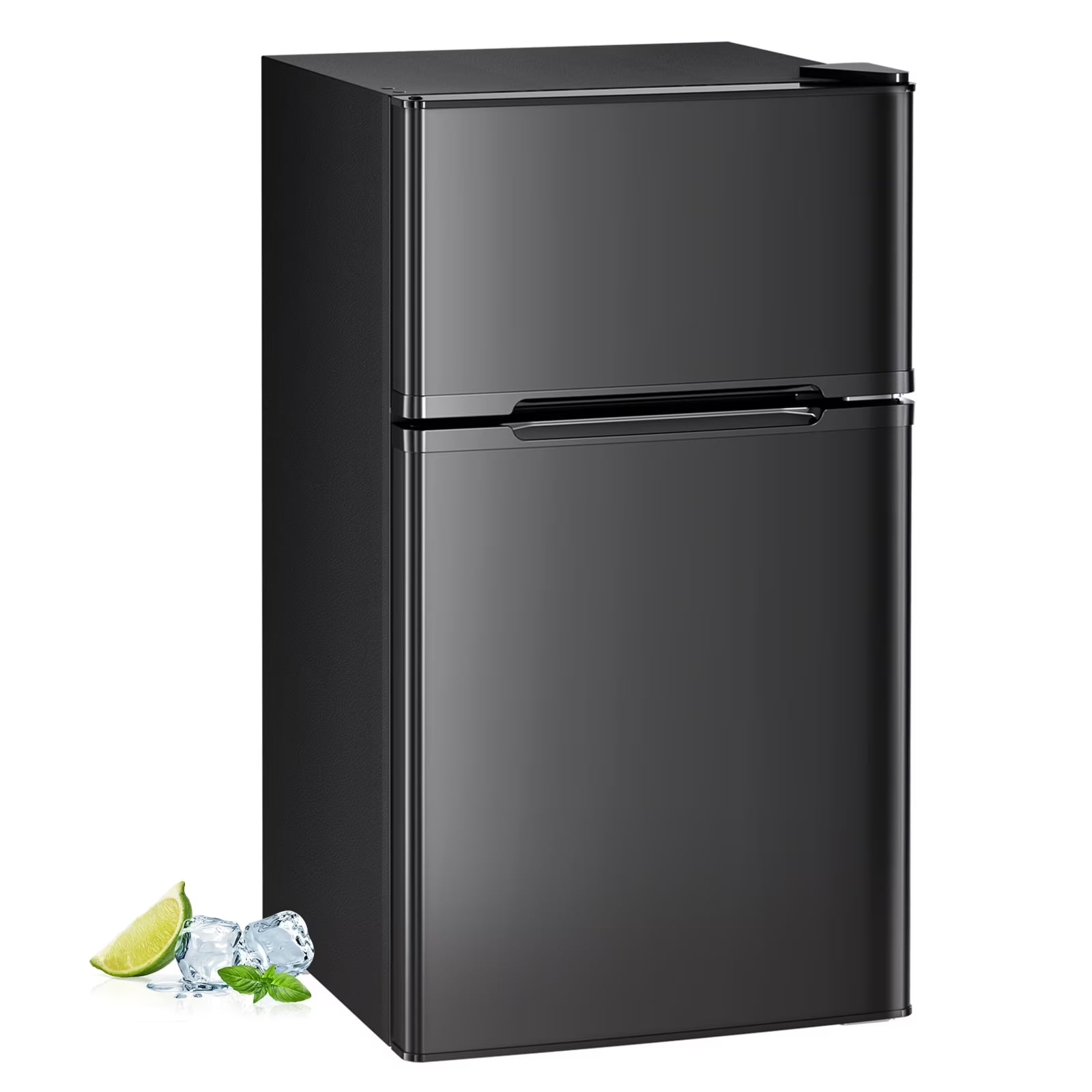 Antarctic Star LSAS-F5887B 3.1 Cu Ft Black Mini Fridge with Freezer