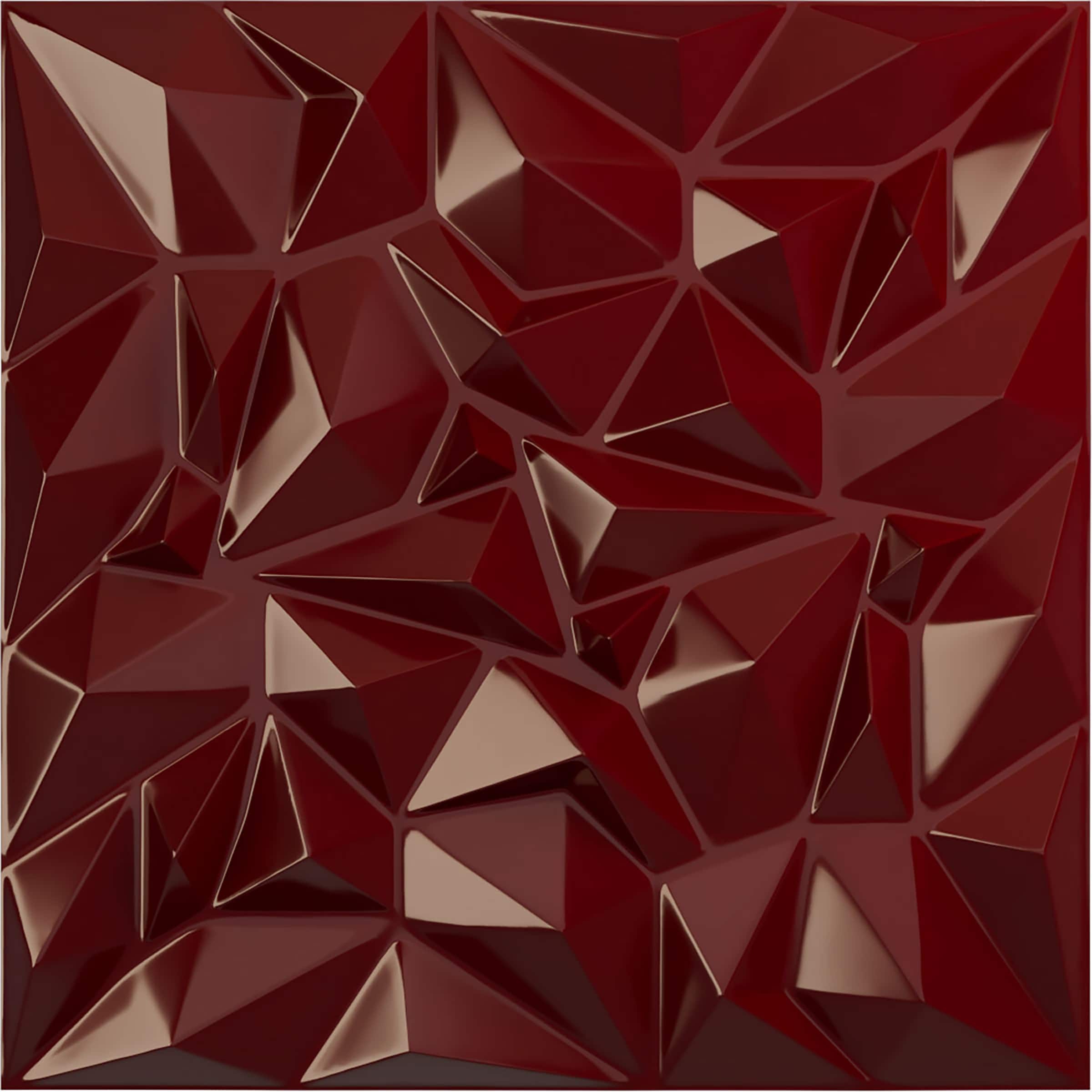 Ekena Millwork WP20X20LTHML-CASE-12 19-5/8-in x 19-5/8-in Embossed Paintable/Stainable Red PVC Wall Panel ( 12 -Pack, Covers