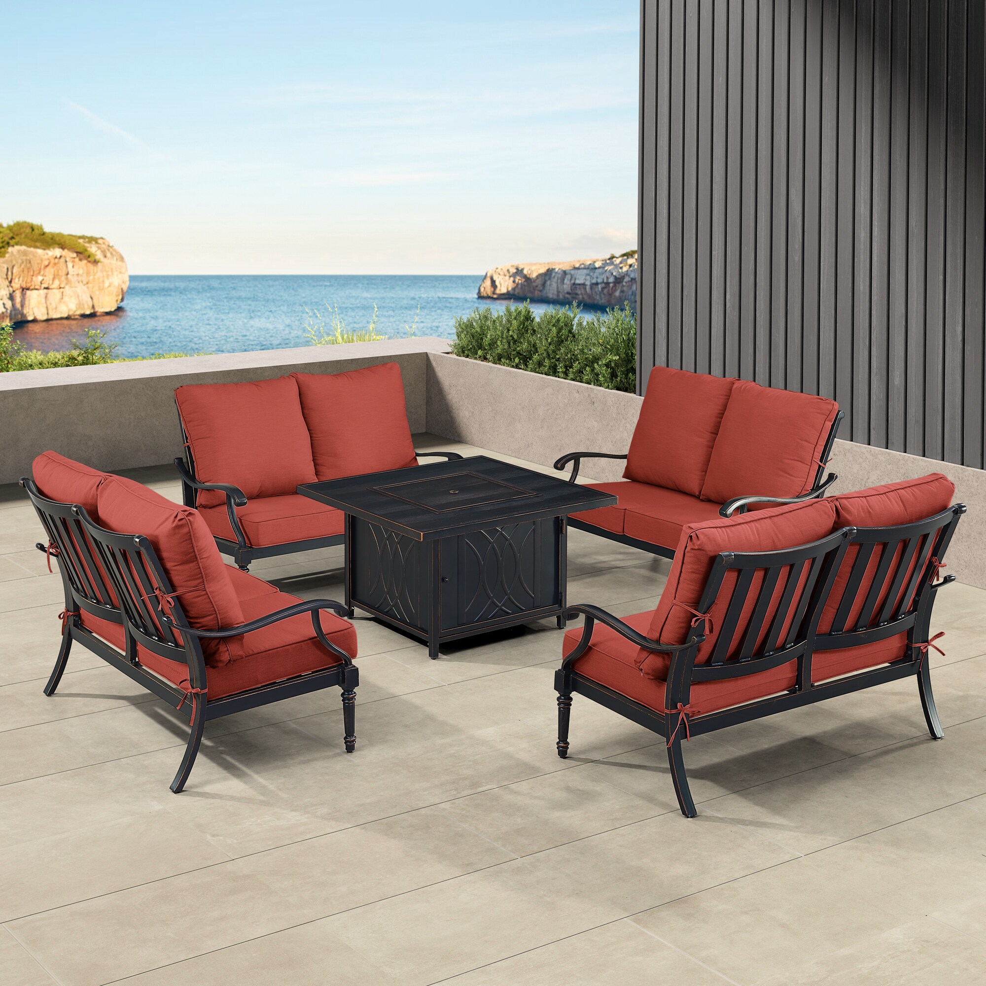 Oakland Living SHAO4LSCAVERDCUA Patio-Conversation-Sets - View #3