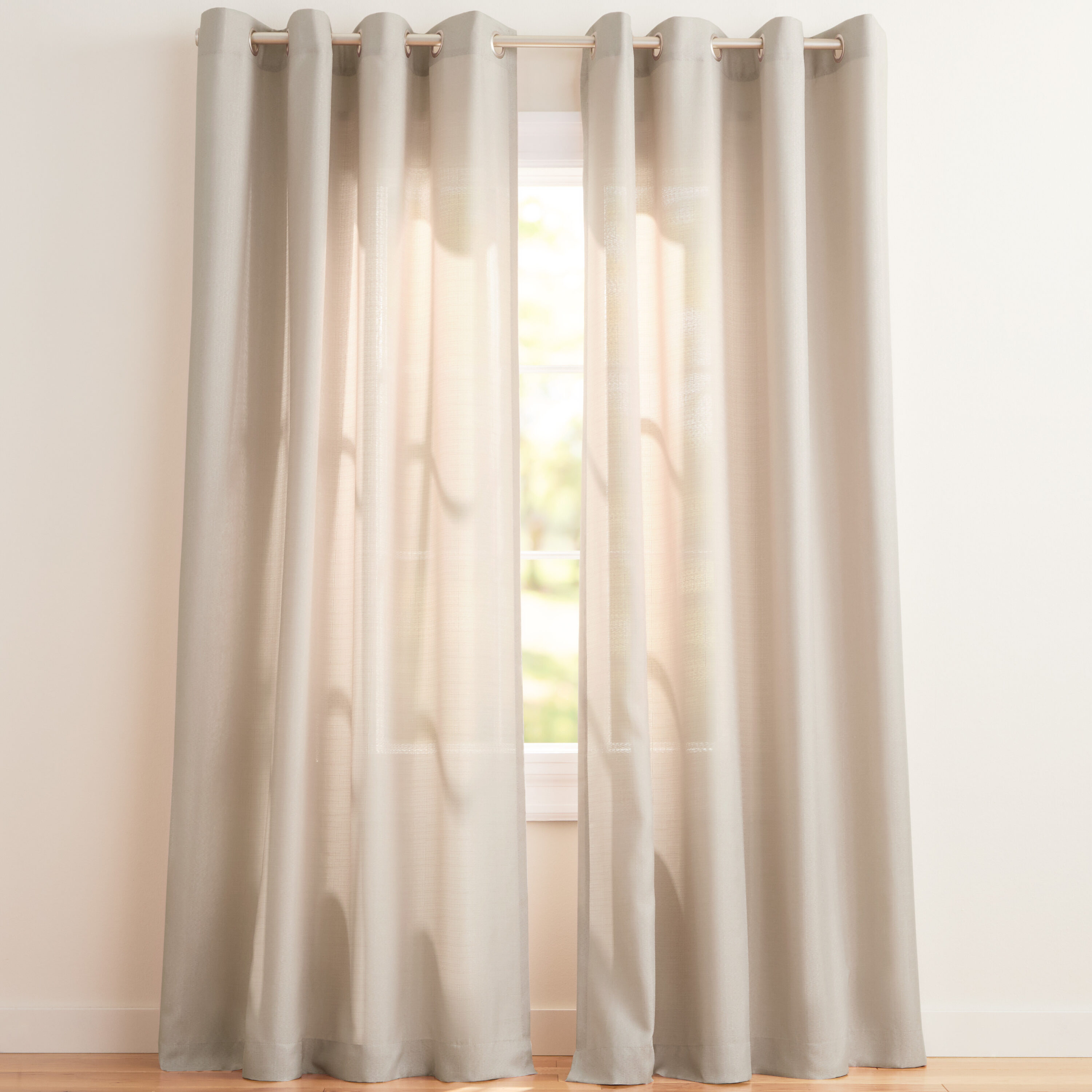 Exclusive Home EH7968-02 2-96G 96-in Beige Light filtering Grommet Curtain panel pair