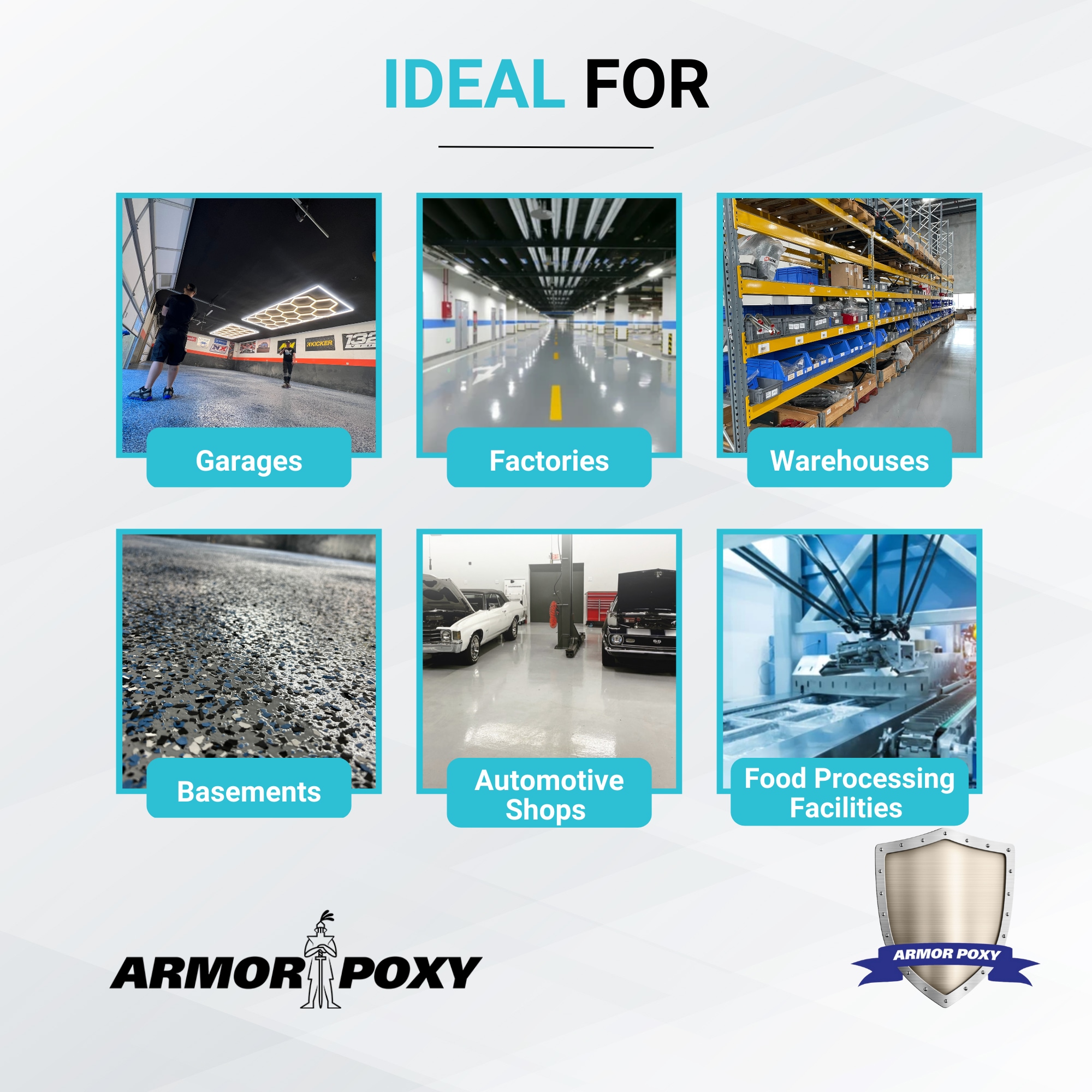 ARMORPOXY 3 gal. Gray Gloss 2-Part 600 sq.ft. Epoxy Kit Interior