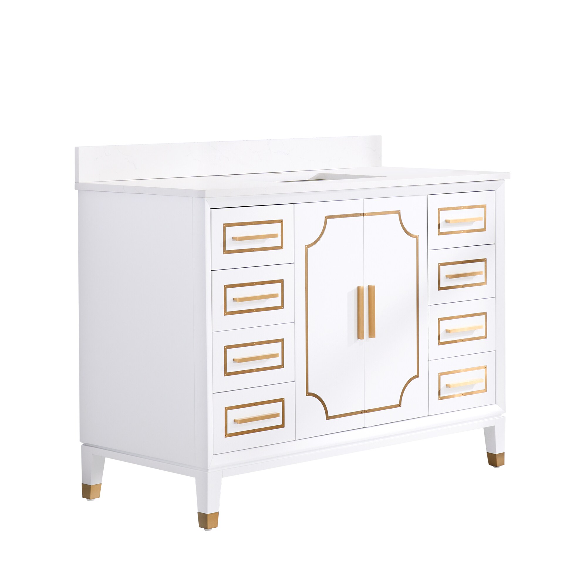 WELLFOR MELODY48QZ-WT Bath-Vanity-Combo - View #8