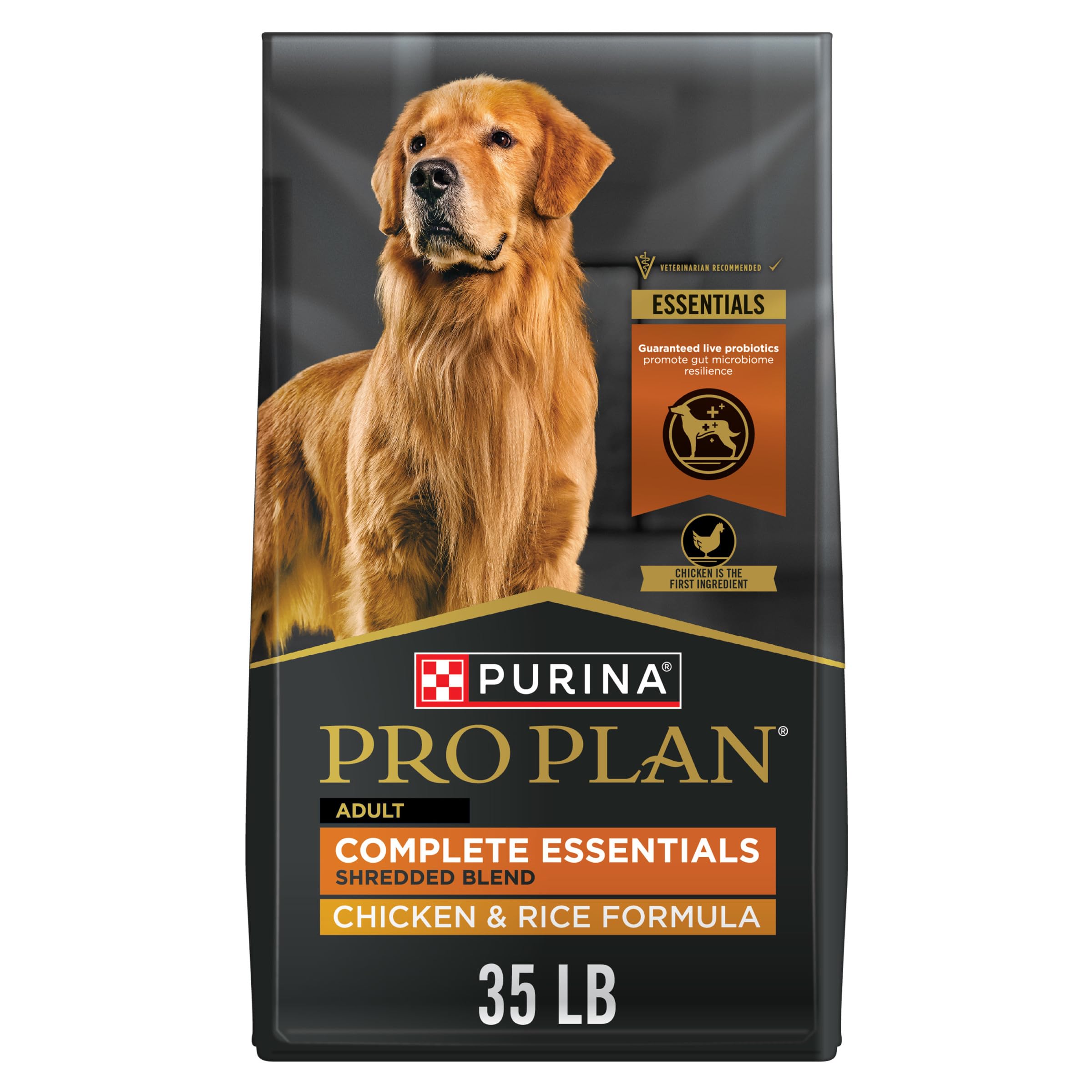The Plant Stand of Arizona Purina Pro Plan Complete Essentials Shredded Blend Chicken and Rice Dog Food Dry Formula with Probiotics for Dogs - 35 lb. Bag #381435-91A2