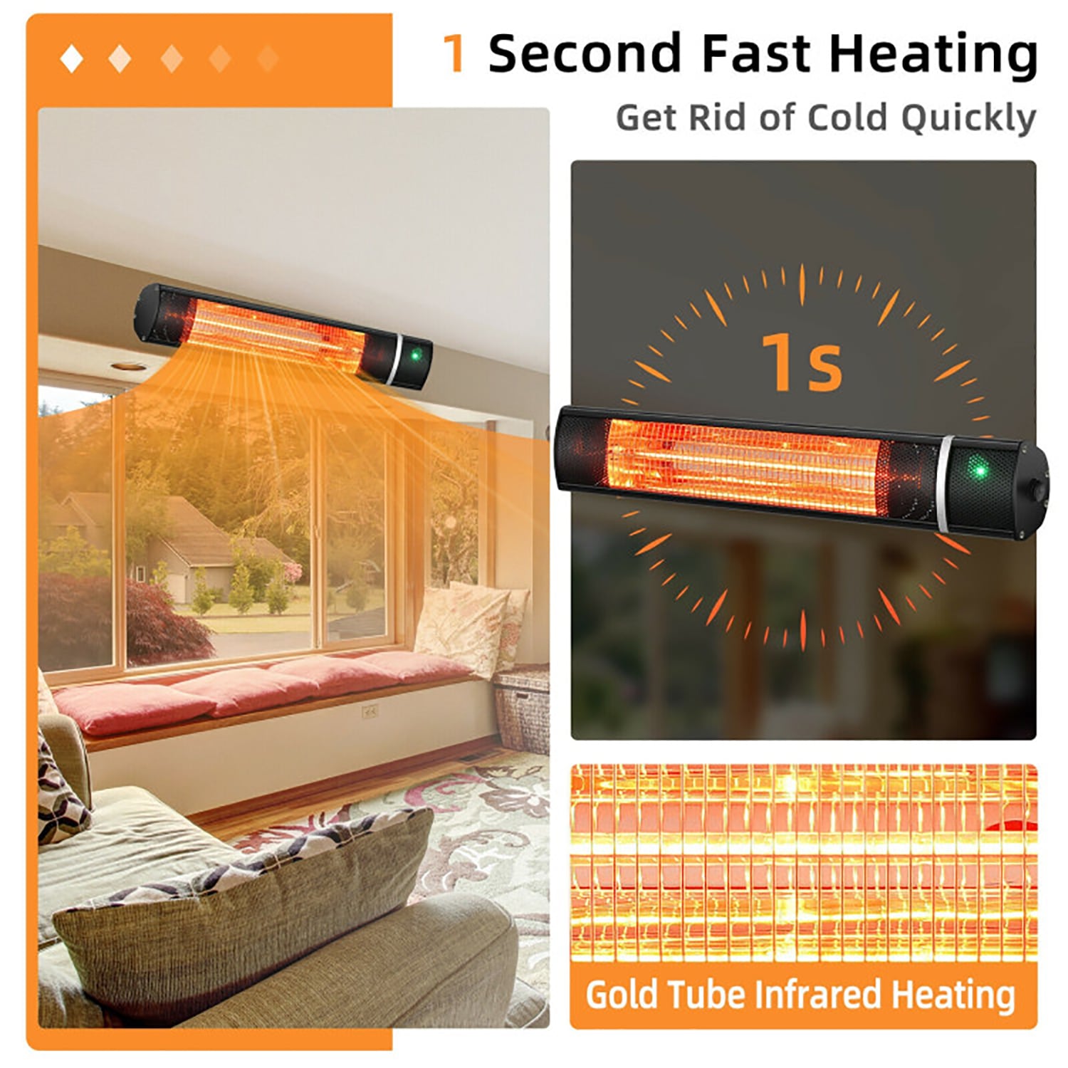 GZMR GR-W1134BASICB Outdoor-Electric-Patio-Heaters - View #3
