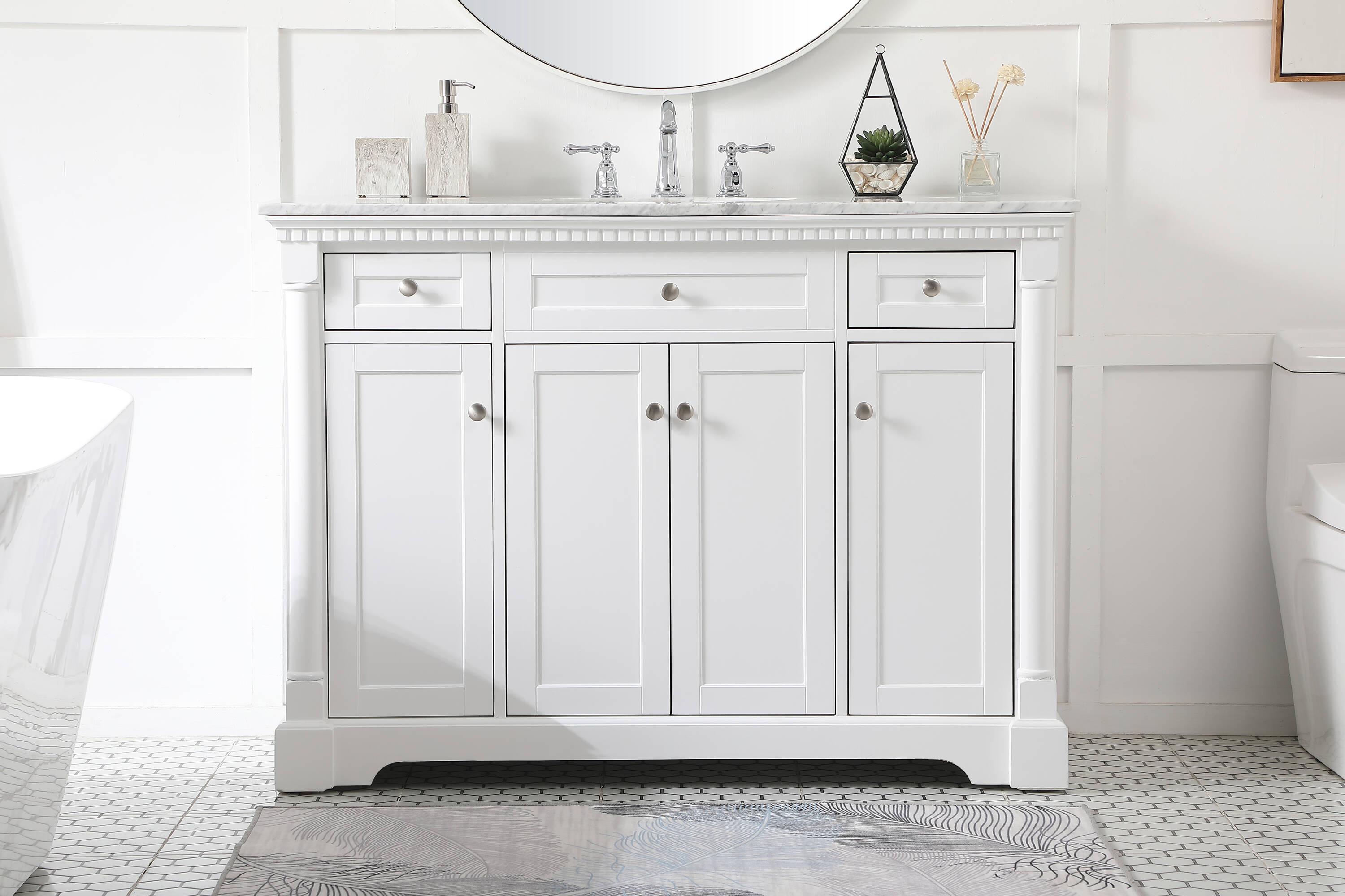 Elegant Decor HF159144WH Bath-Vanity-Combo - View #2