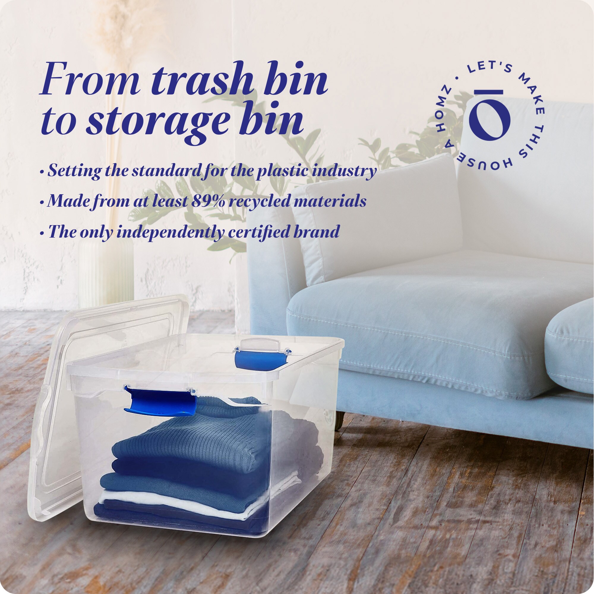 Homz Products 183881 Plastic-Storage-Totes - View #7