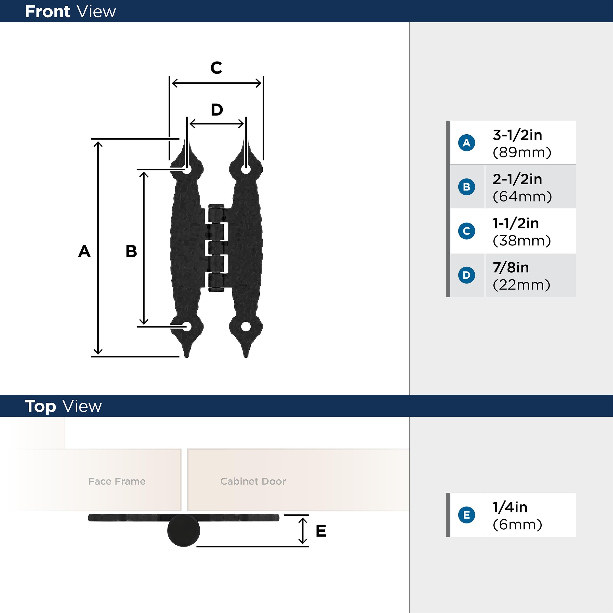 Amerock BPR3404CB Cabinet-Hinges - View #5