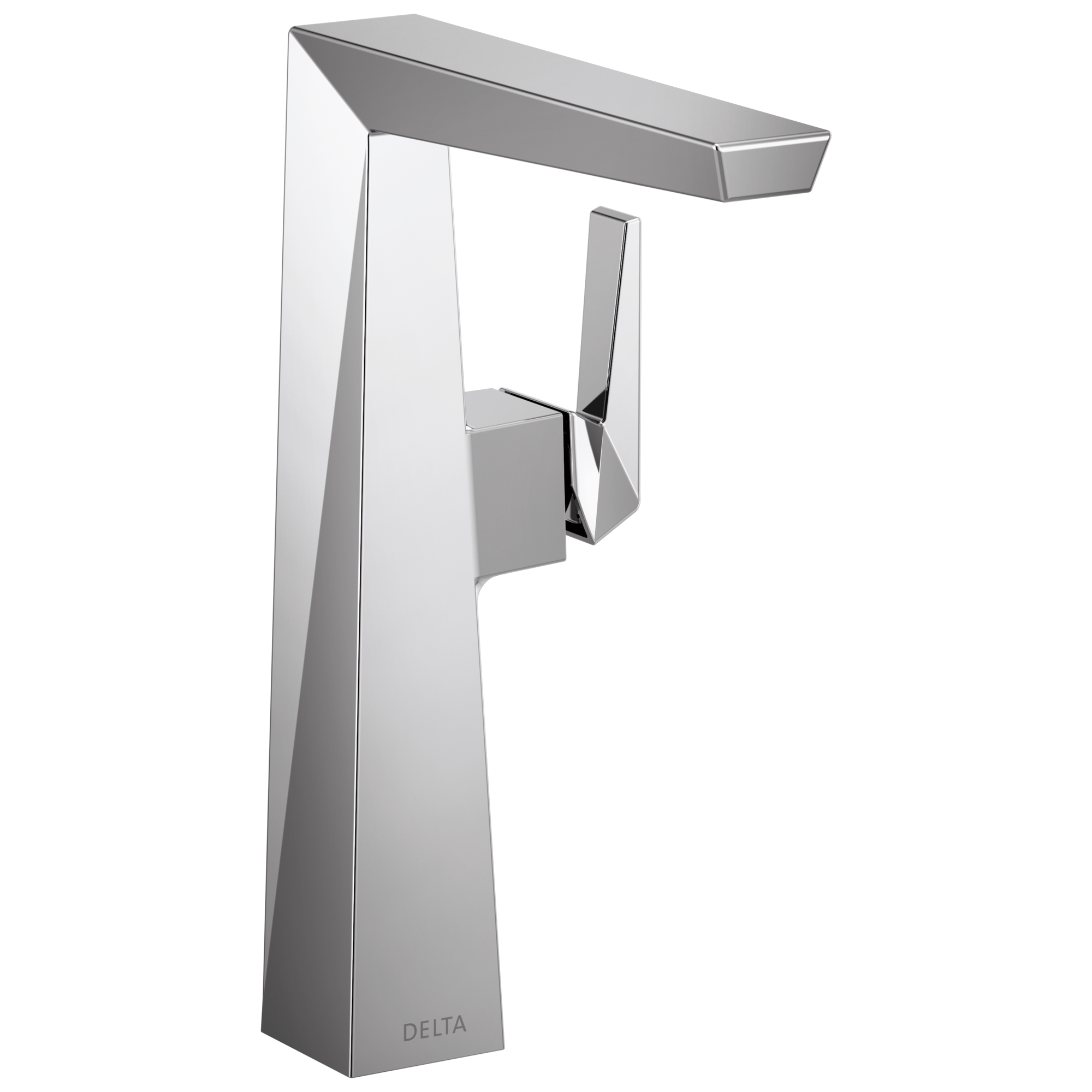 Delta 743-PR-DST Trillian Lumicoat Chrome Vessel 1-handle WaterSense Low-arc Residential Handle Bathroom Sink Faucet