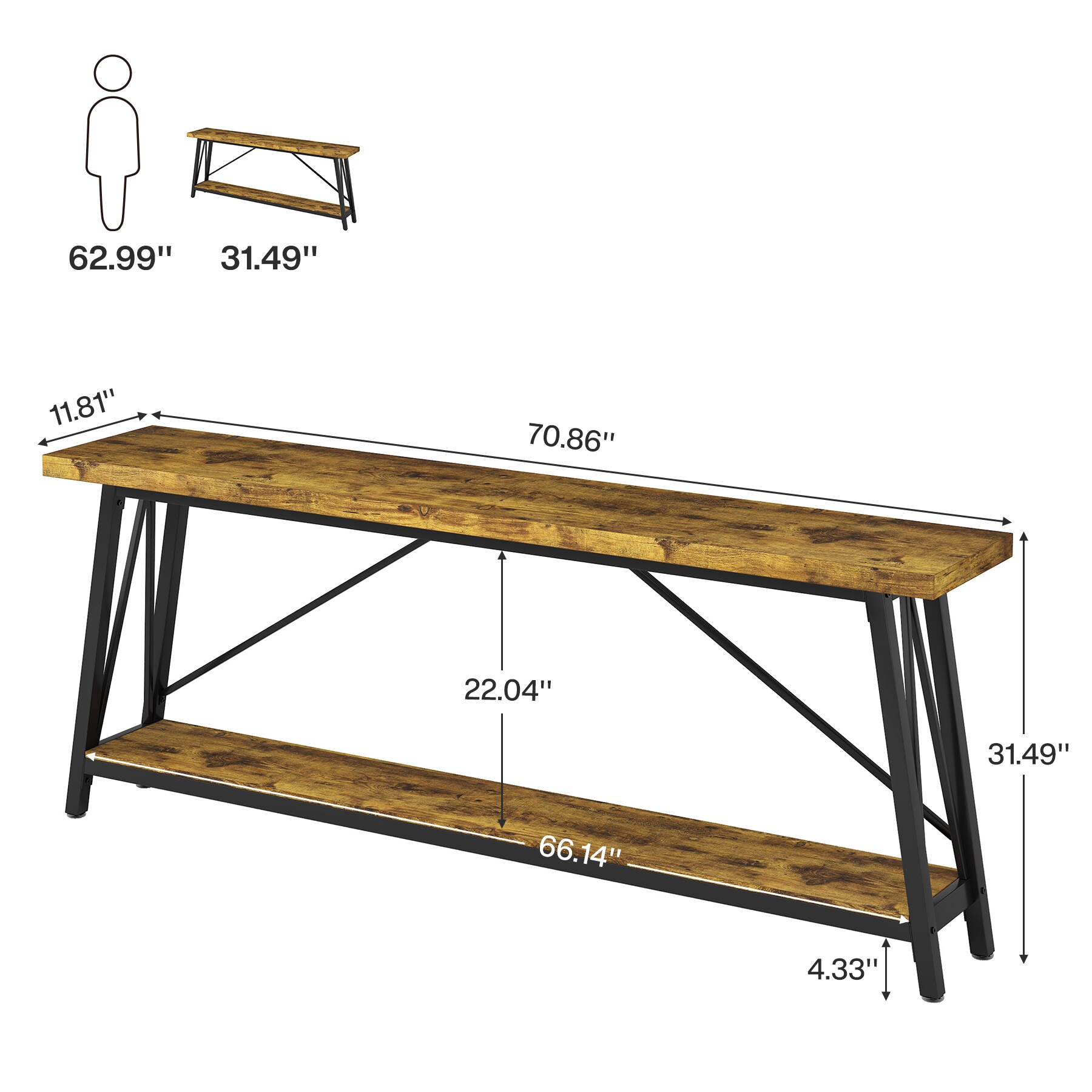 Tribesigns LWFD-F1781 Console-Sofa-Tables - View #6