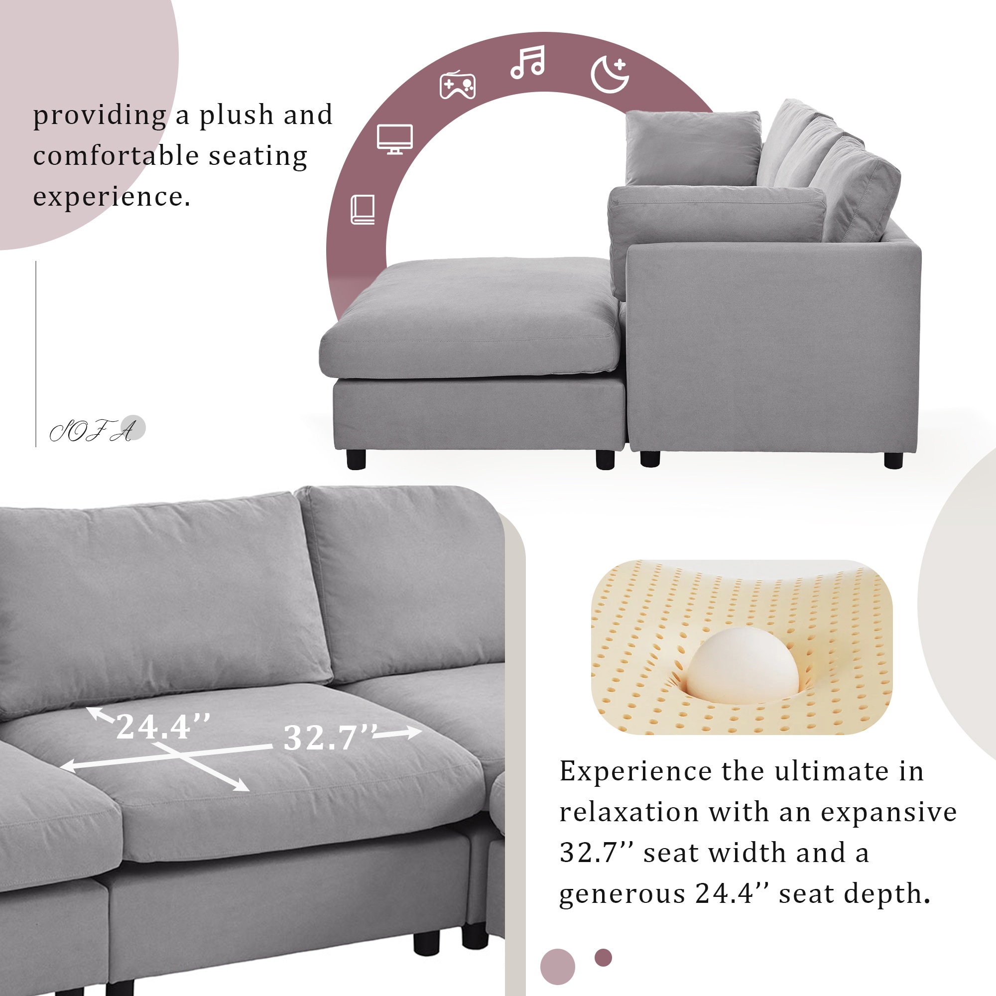 Mondawe M0-N7S374E Sofas-Loveseats - View #3