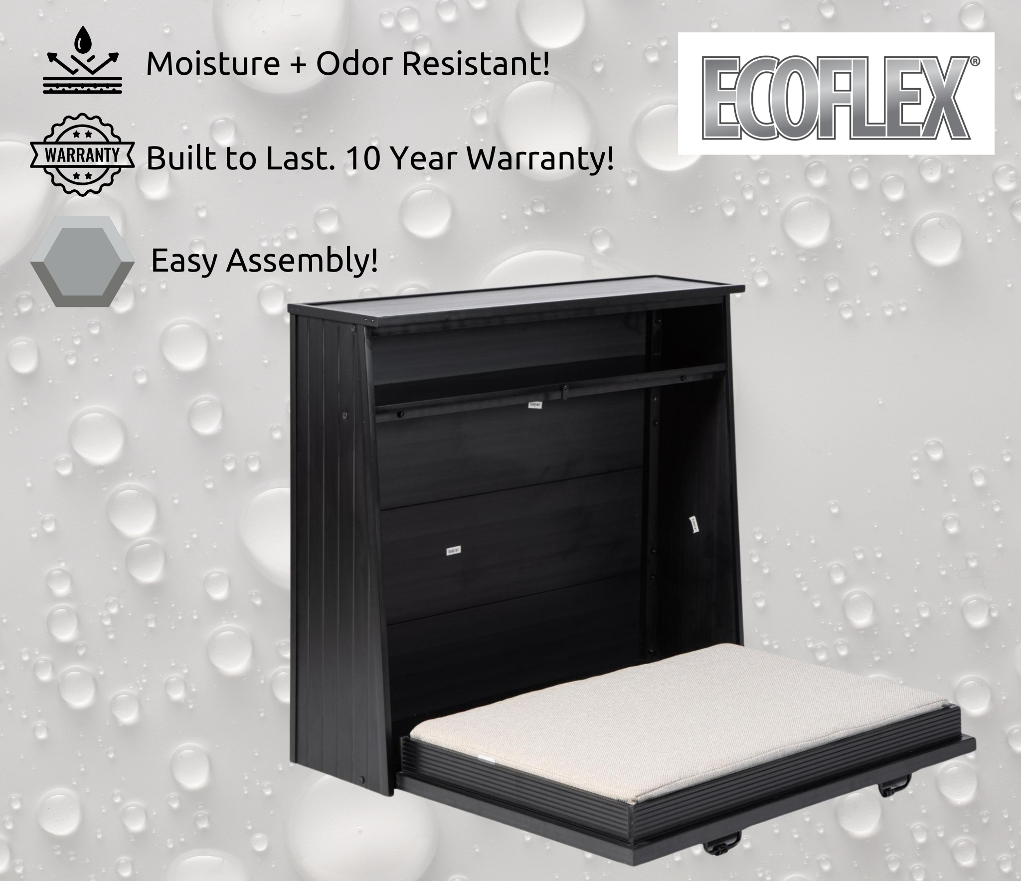 X-Large Black ECOFLEX Orthopedic Murphy Dog Bed