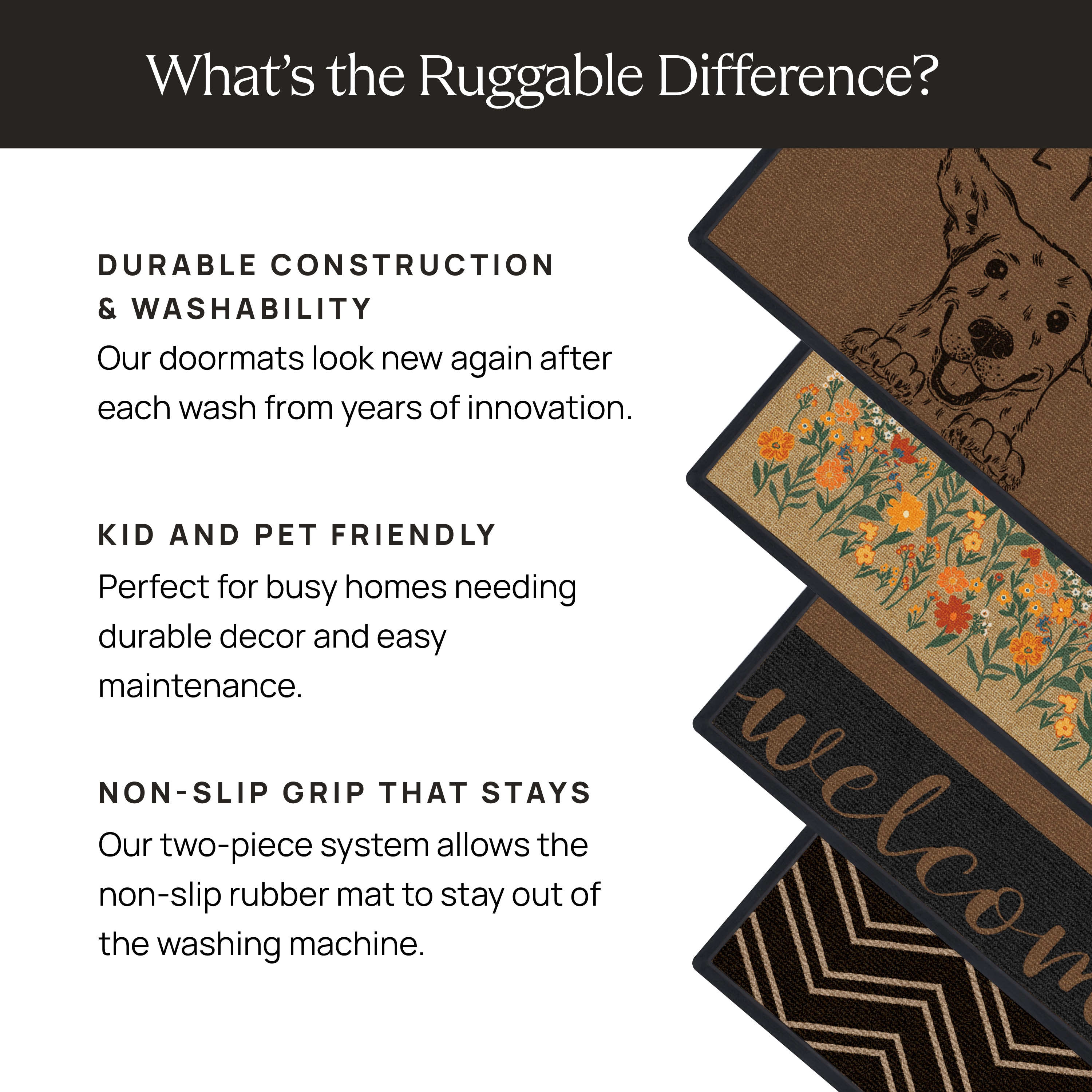 Ruggable DR007WHSE-02X03 Mats-Cat - View #5