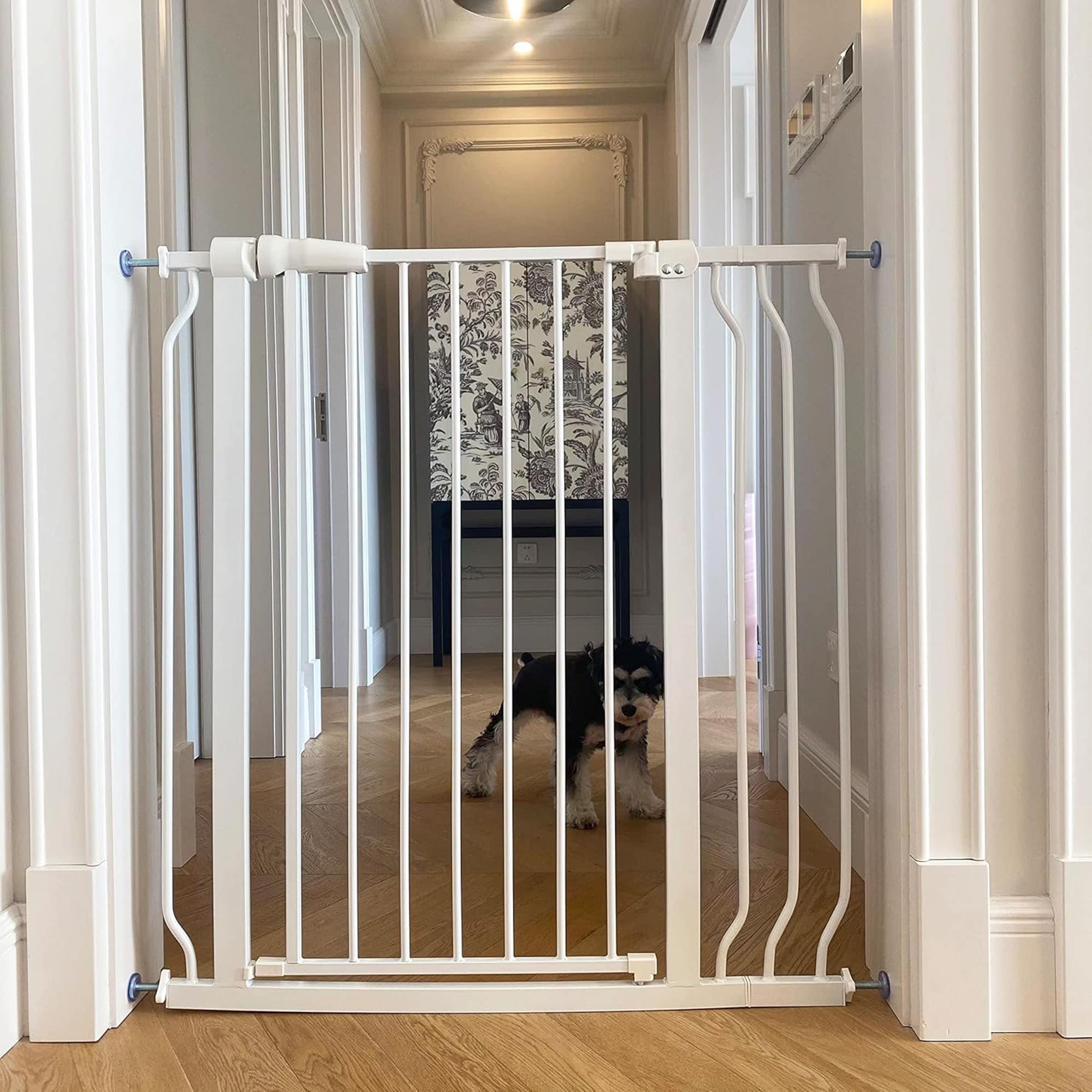 Balancefrom 418234 Walk Thru Safety Gate  Fits 29.1-38.5 Inches Openings  36” Tall  White