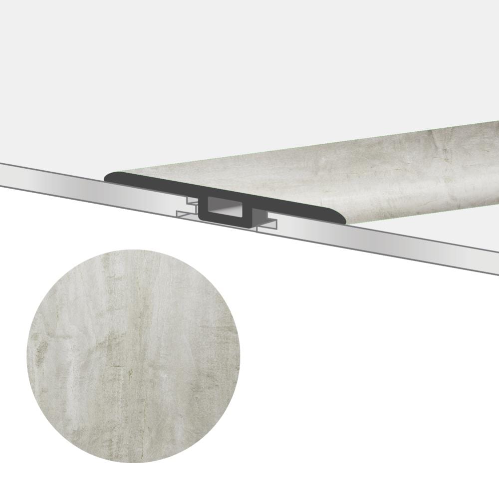 Lucida USA GC-326TM GlueCore T-moulding Satinstone 0.27-in T x 1.75-in W x 48-in L Vinyl T-moulding