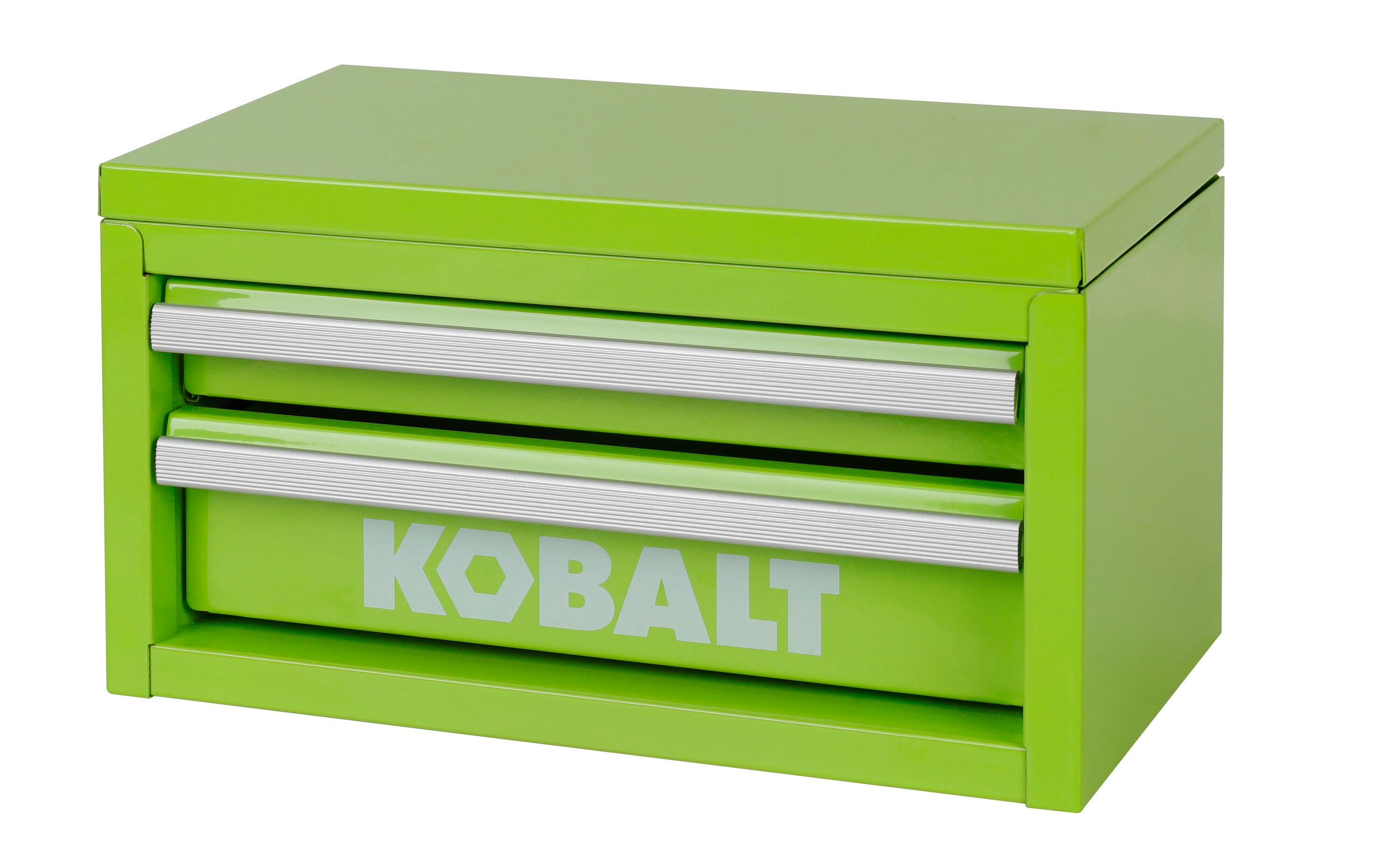 Kobalt Mini 10.83-in Friction 2-Drawer Green Steel Tool Box in the