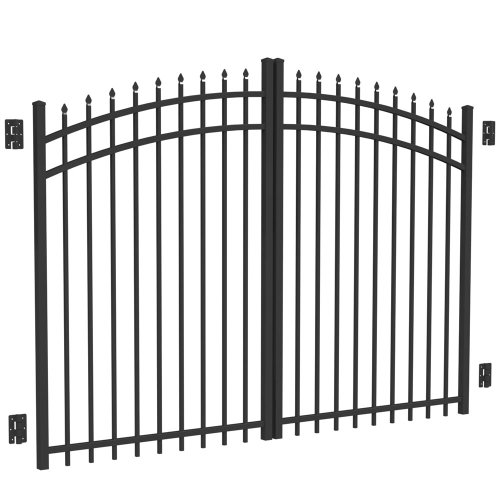 Freedom 73015460 7.75-Feet x 5.25-Feet Black Aluminum Driveway Gate