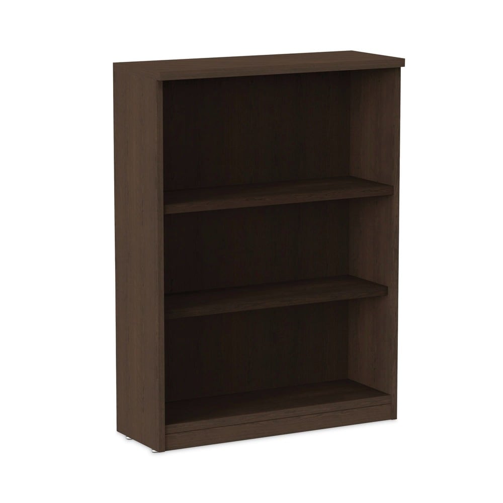 Alera Valencia Series 3-Shelf Bookcase - Espresso Finish- 31.75 inches x 14 inches x 39.38 inches #ALENVA634432ES