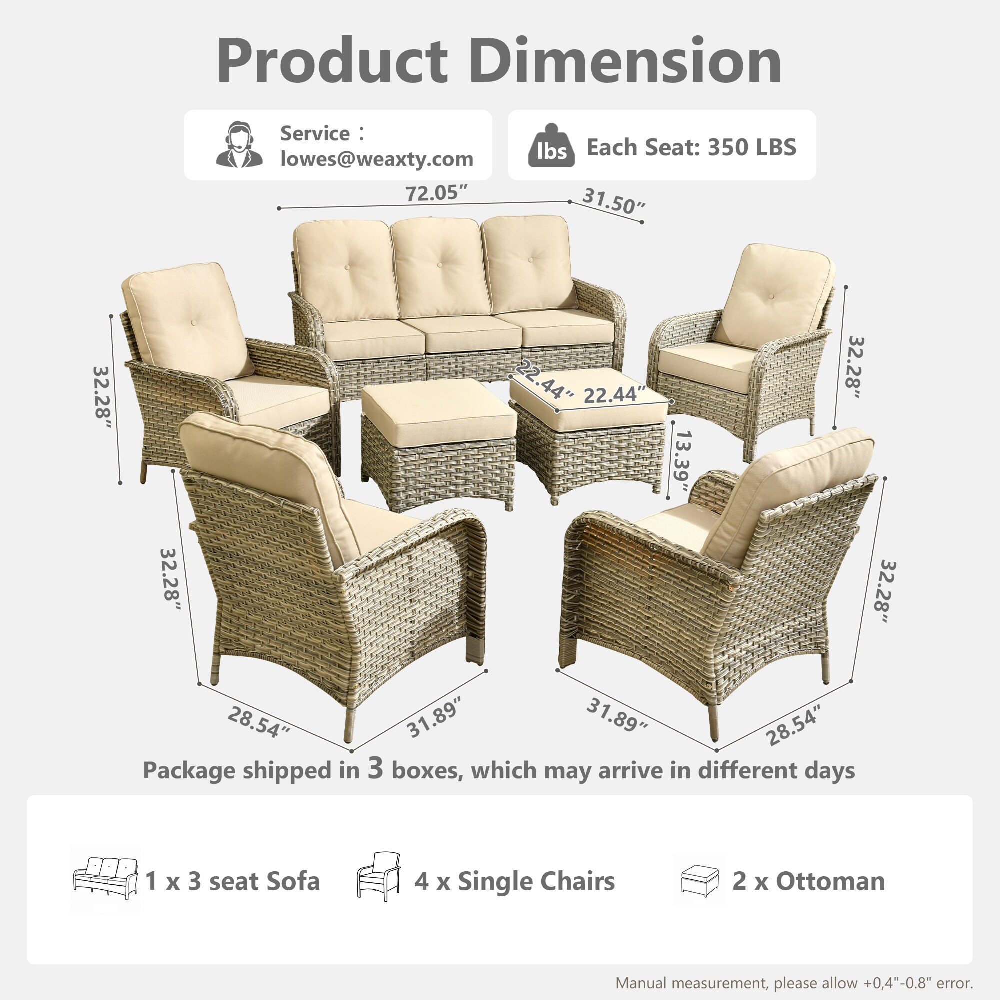 weaxty HMBVNC600S71 Patio-Conversation-Sets - View #7
