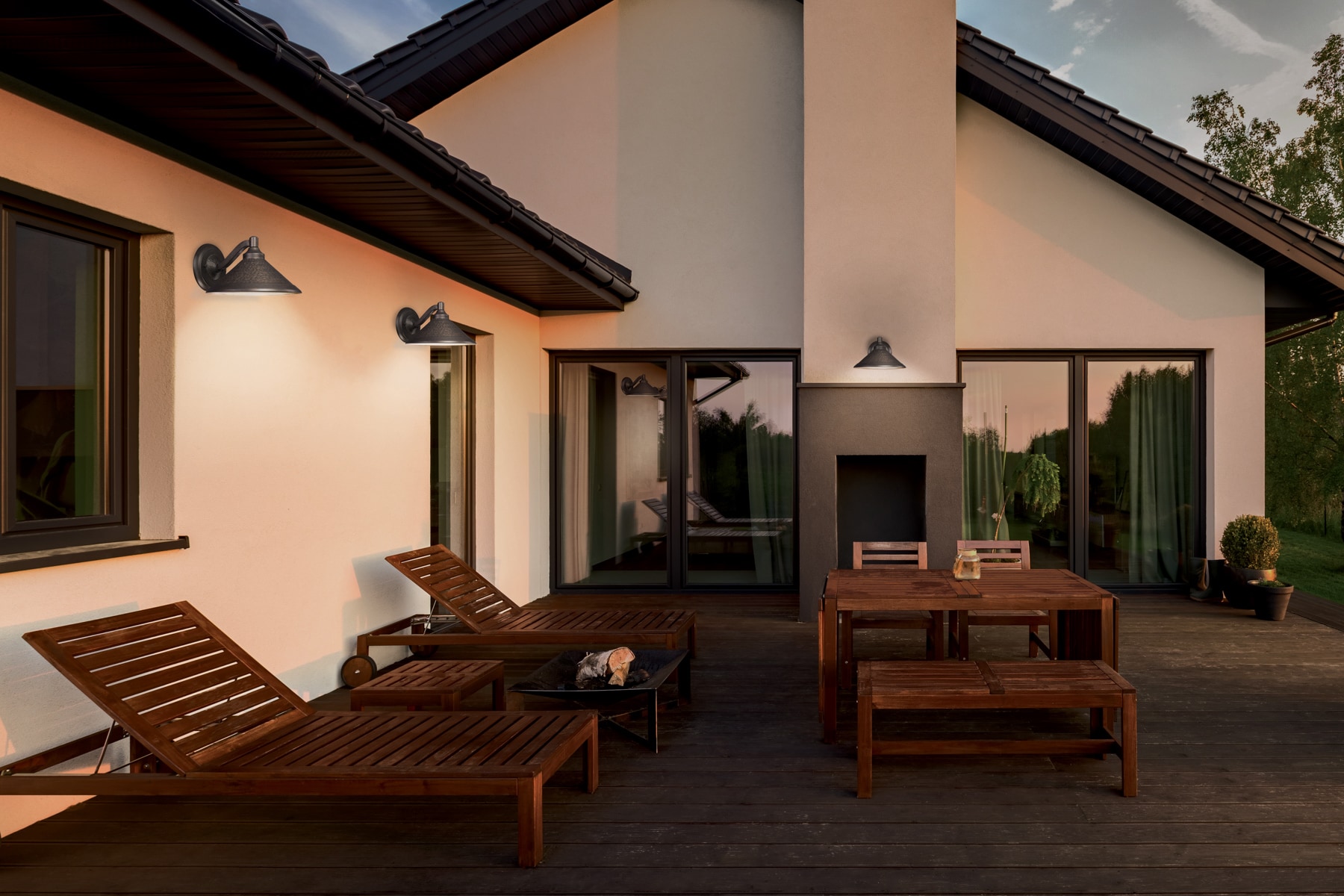Minka Lavery 8102-A138-L Kirkham 6.5-in H Matte Bronze Hardwired Dark Sky Integrated LED Outdoor Wall Light