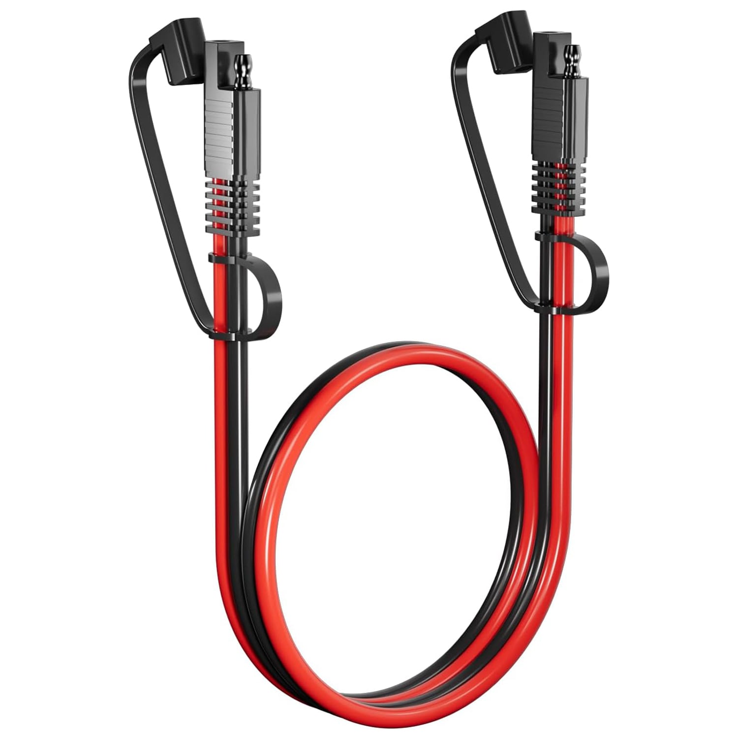 Etokfoks  SAE extension cable 12AWG 3 3 ft SAE to SAE heavy duty DC power automotive extension cord with waterproof dust cap