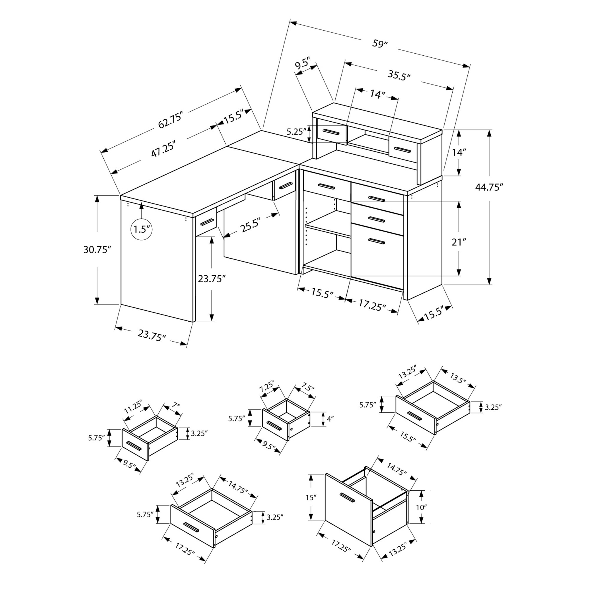 SOS ATG-MONARCH SPECIALTIES in the Desks department at Lowes.com