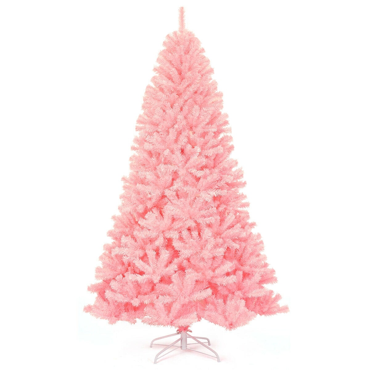 SUGIFT 7.5-ft Hinged Artificial Christmas Tree Full Fir Shape 1036 Branch Tips Holiday Decor Tree