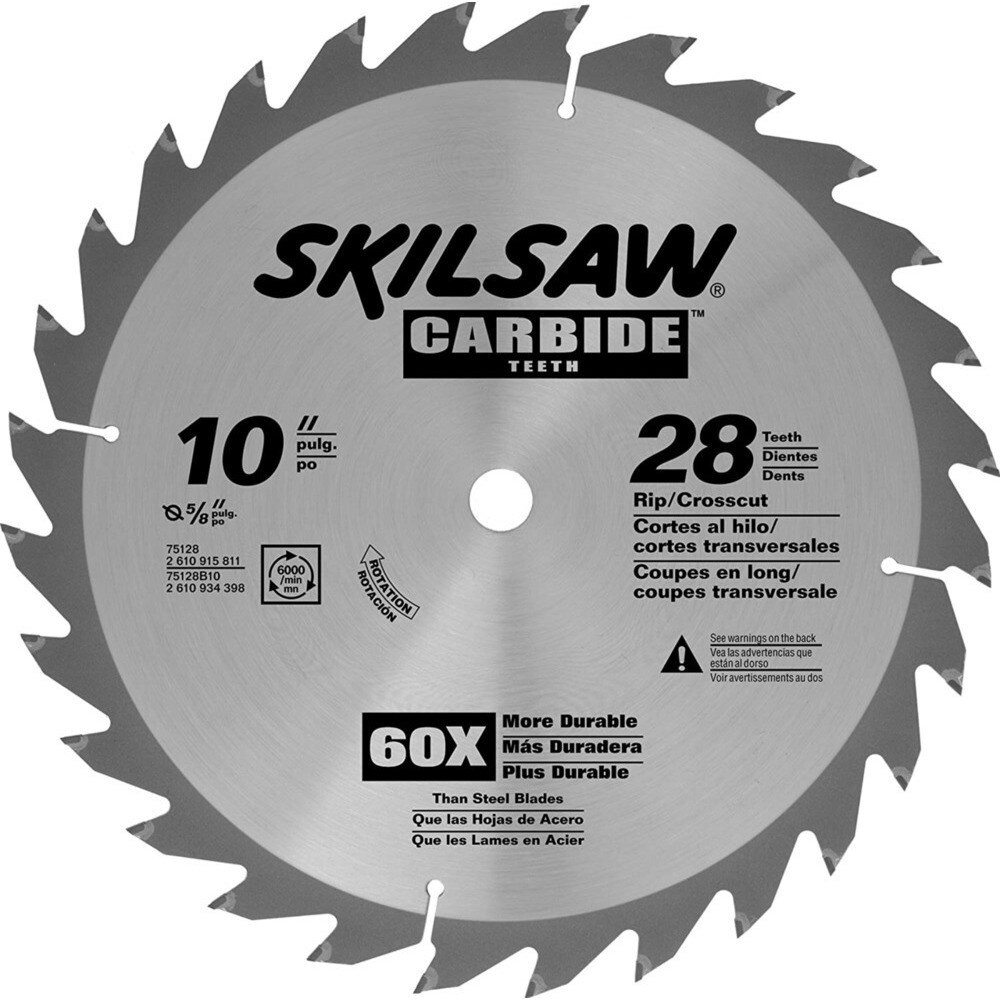 SKIL 10-in 28-Tooth Rough Finish Carbide Circular Saw Blade (10-Pack ...