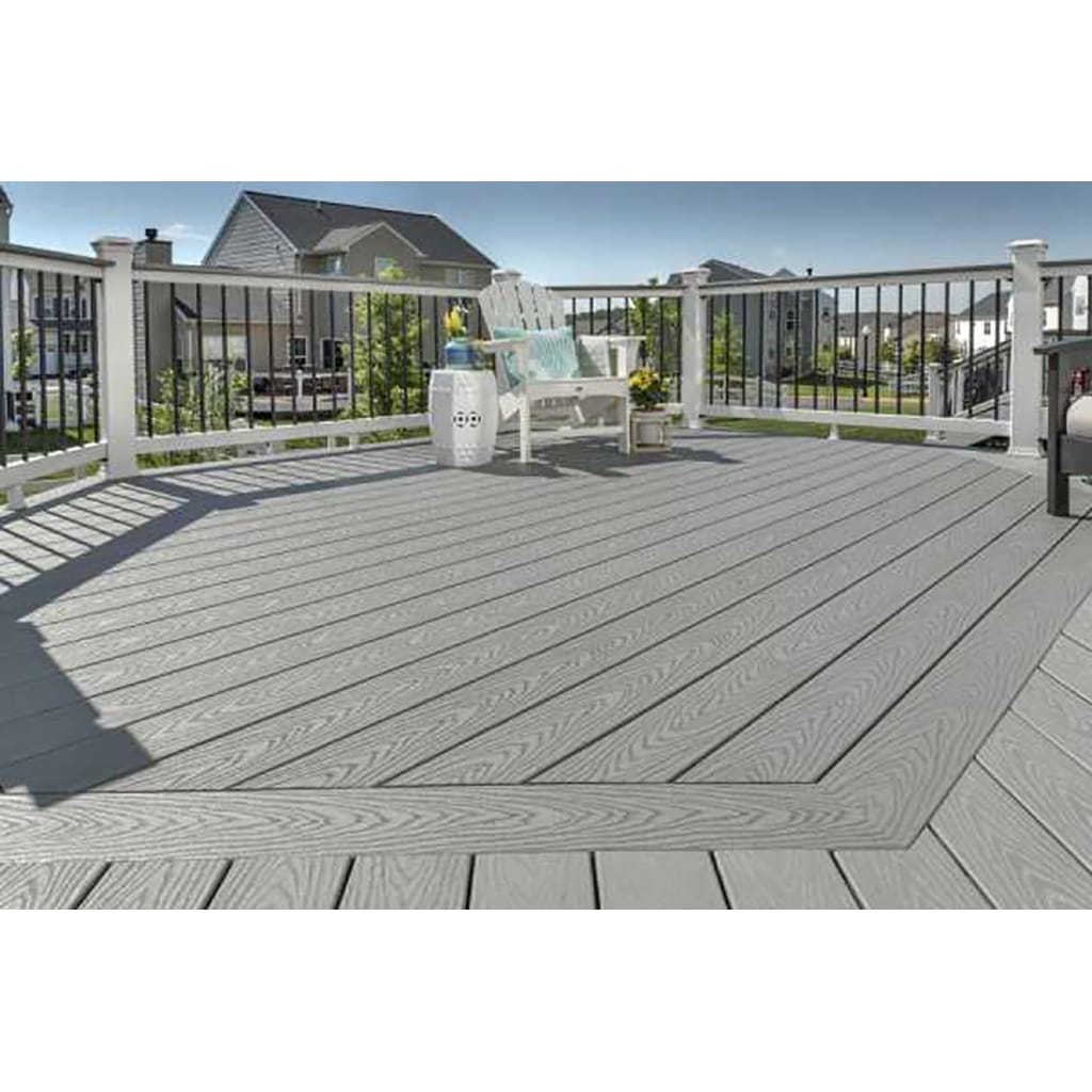 Trex Select 1 In X 6 In X 12 Ft Pebble Grey Square Composite Deck Board In The Composite Deck 1343