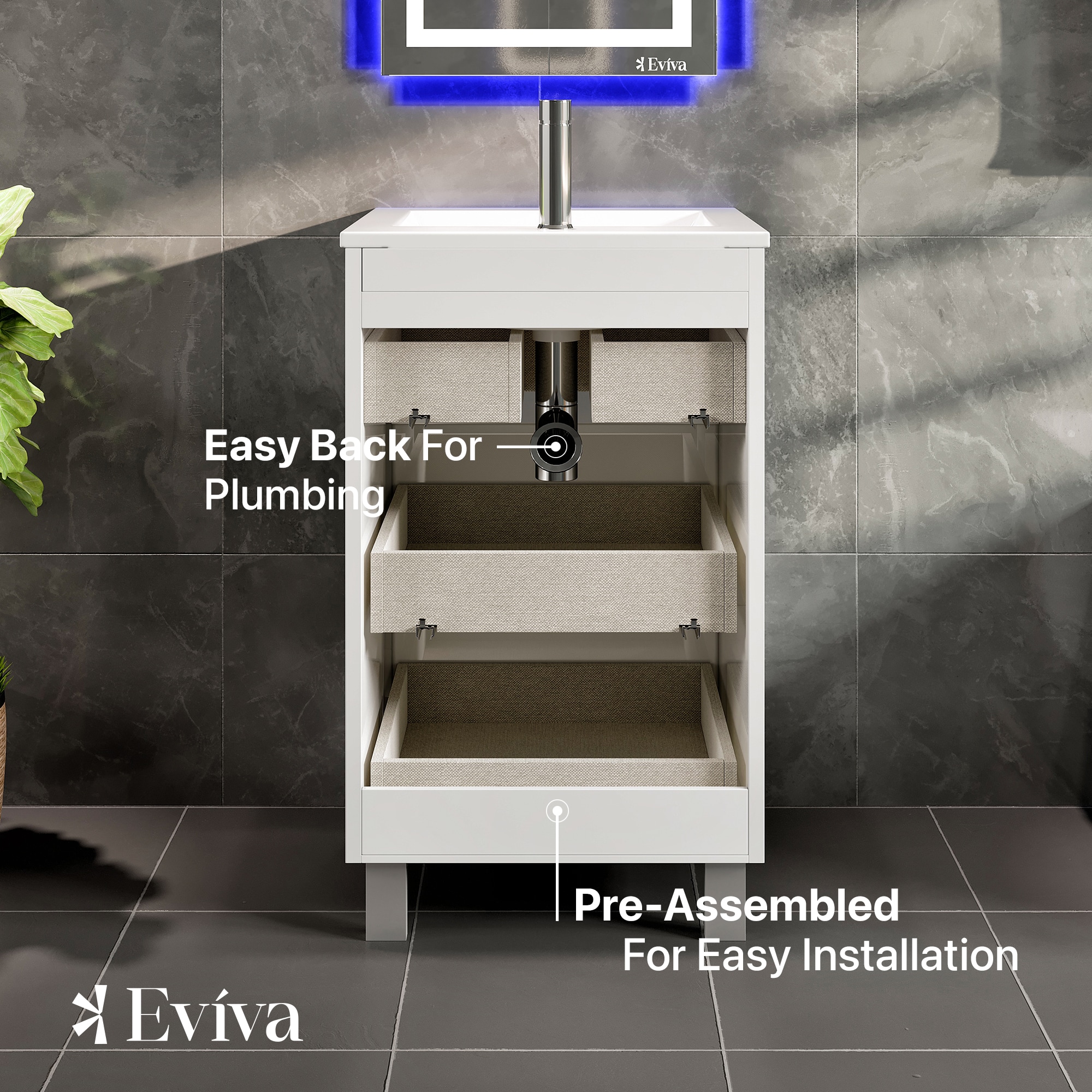 Eviva EVVN580-24WH Bath-Vanity-Combo - View #5