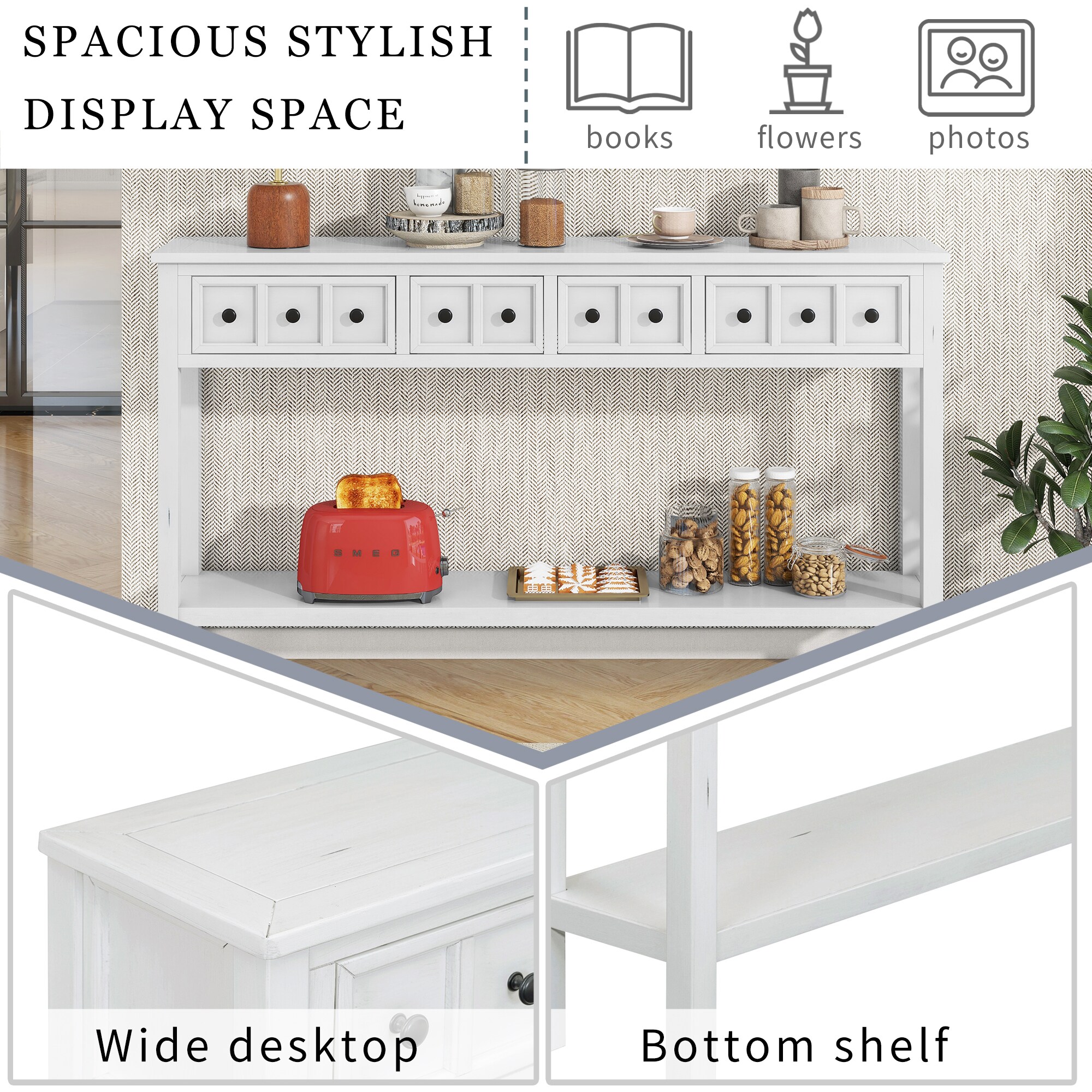 SINOFURN SYA330091WT Console-Sofa-Tables - View #8