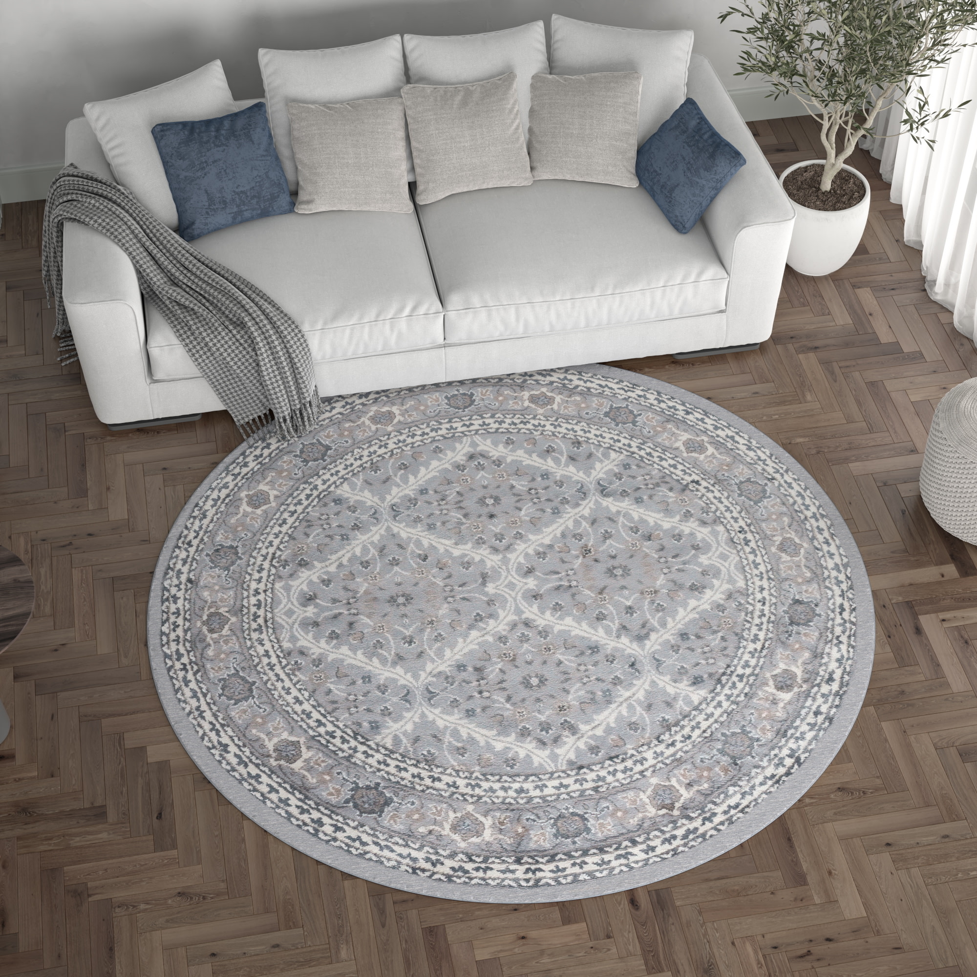 Tayse MDN3709 8RND rugs - View #5